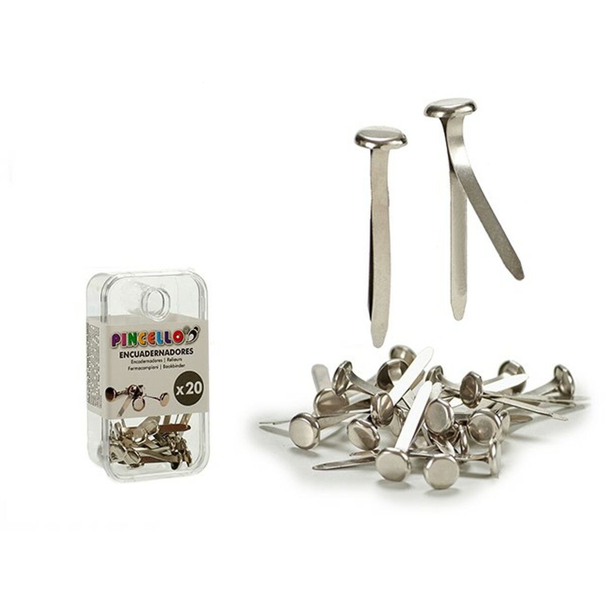 Clips Pincello AR1607101 Silver Binding Metal (24 Units)