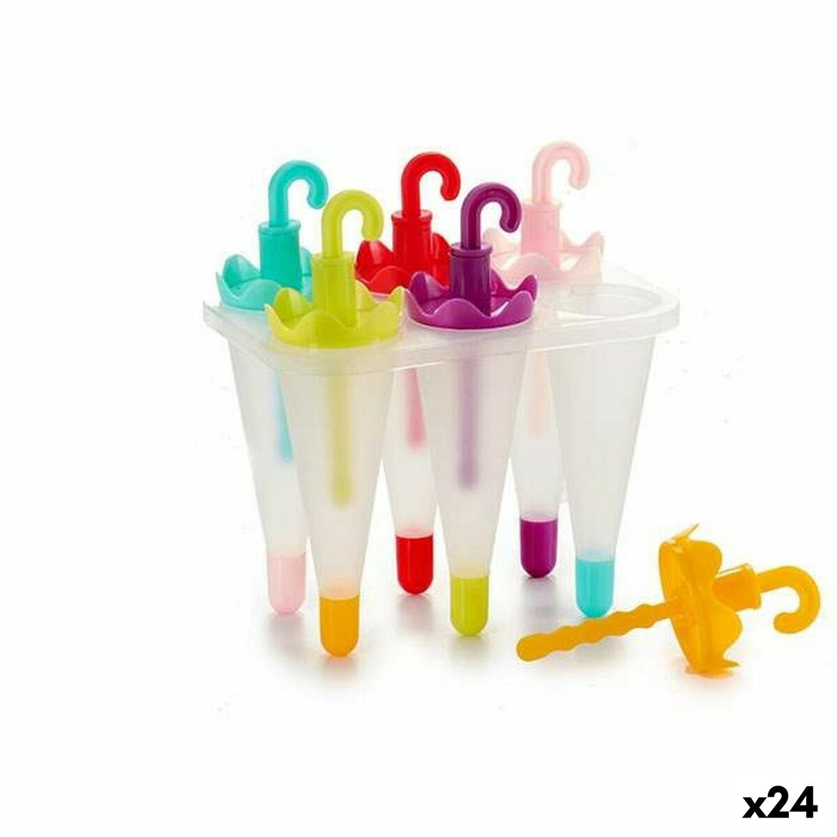 Ice-cream Mould Leknes CN71546-1 polypropylene 11 x 16,5 x 16 cm Umbrella (24 Units) Ice-cream Mould Leknes CN71546-1 polypropylene 11 x 16,5 x 16 cm Umbrella (24 Units)