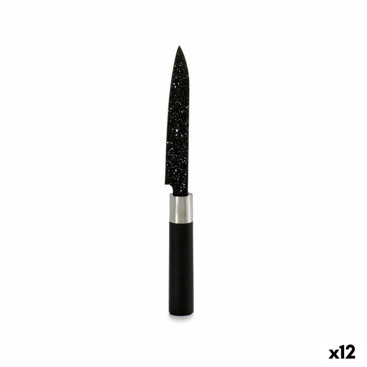 Kitchen Knife Kinvara KT11-5604M05 Black Stainless steel Plastic 2,5 x 24 x 2,5 cm Marble (12 Units) Kitchen Knife Kinvara KT11-5604M05 Black Stainless steel Plastic 2,5 x 24 x 2,5 cm Marble (12 Units)