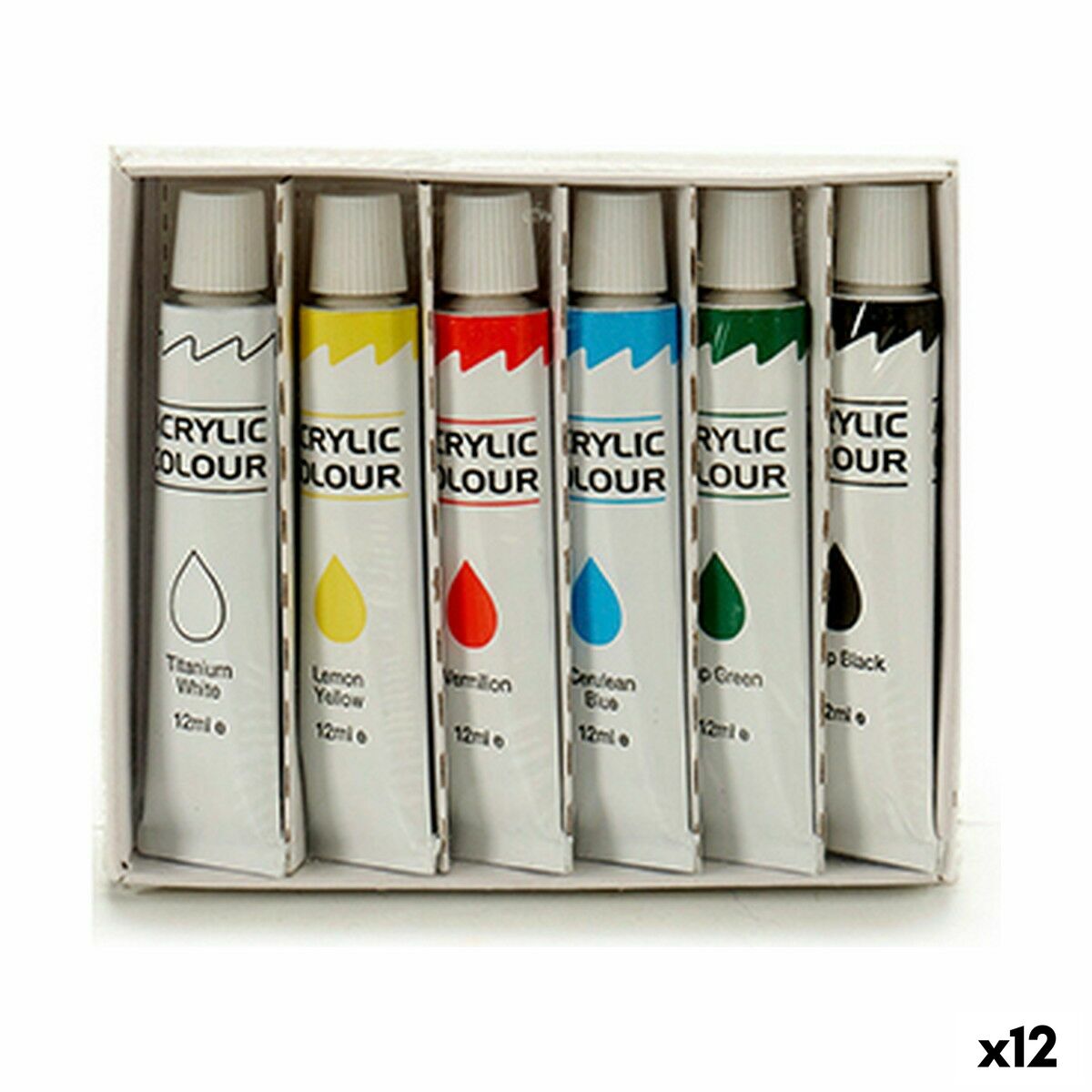 Painting set Pincello AC1206 Multicolour 12 ml Acrylic paint (12 Units) Painting set Pincello AC1206 Multicolour 12 ml Acrylic paint (12 Units)