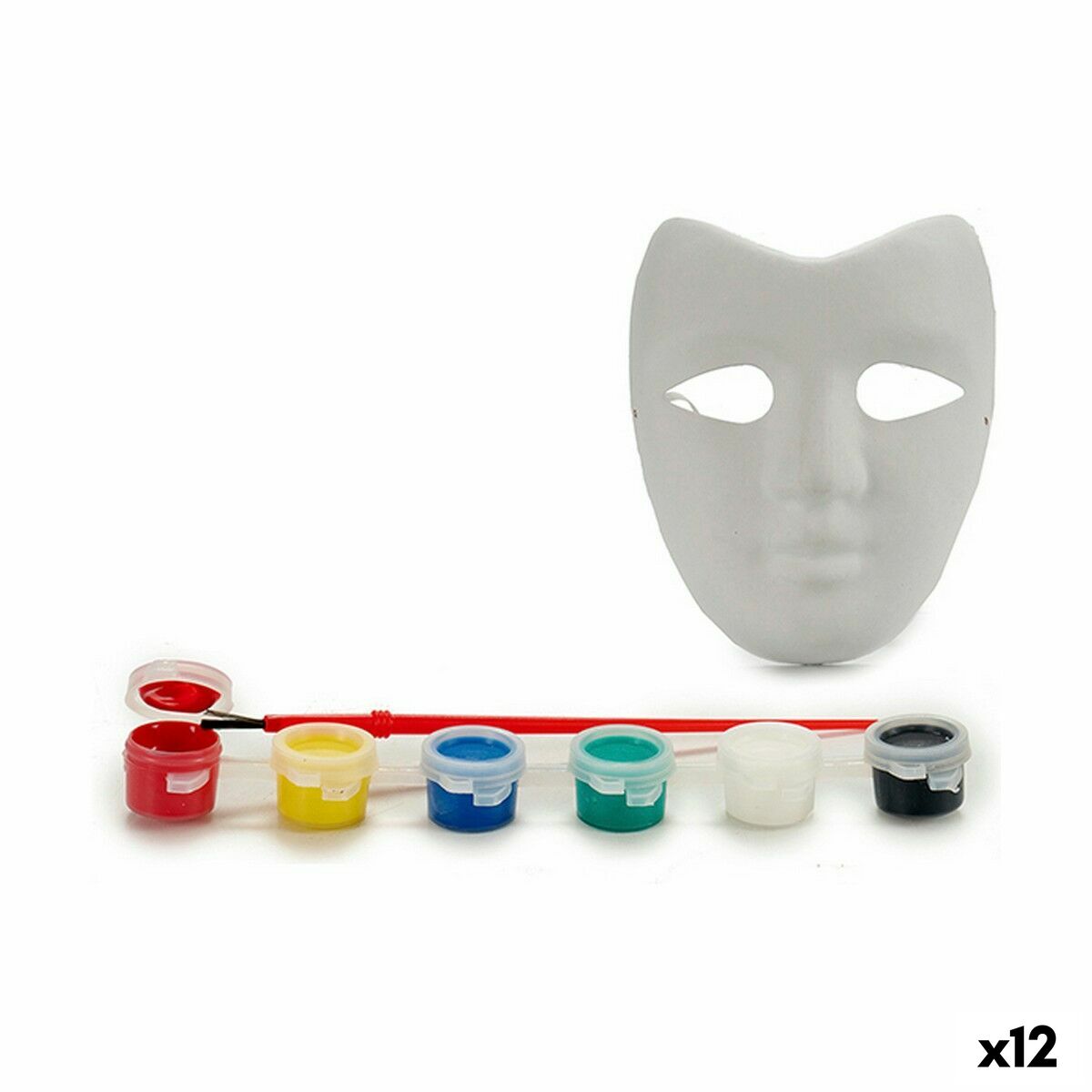 Painting set Pincello MD01 White Mask (12 Units) Painting set Pincello MD01 White Mask (12 Units)