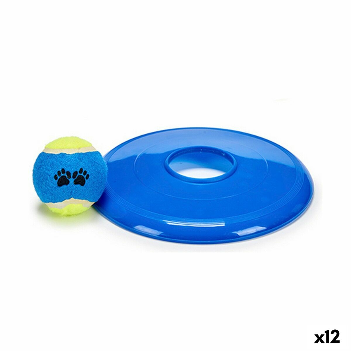 Set of Dog Toys Ball Frisbee Rubber polypropylene (12 Units) Set of Dog Toys Ball Frisbee Rubber polypropylene (12 Units)
