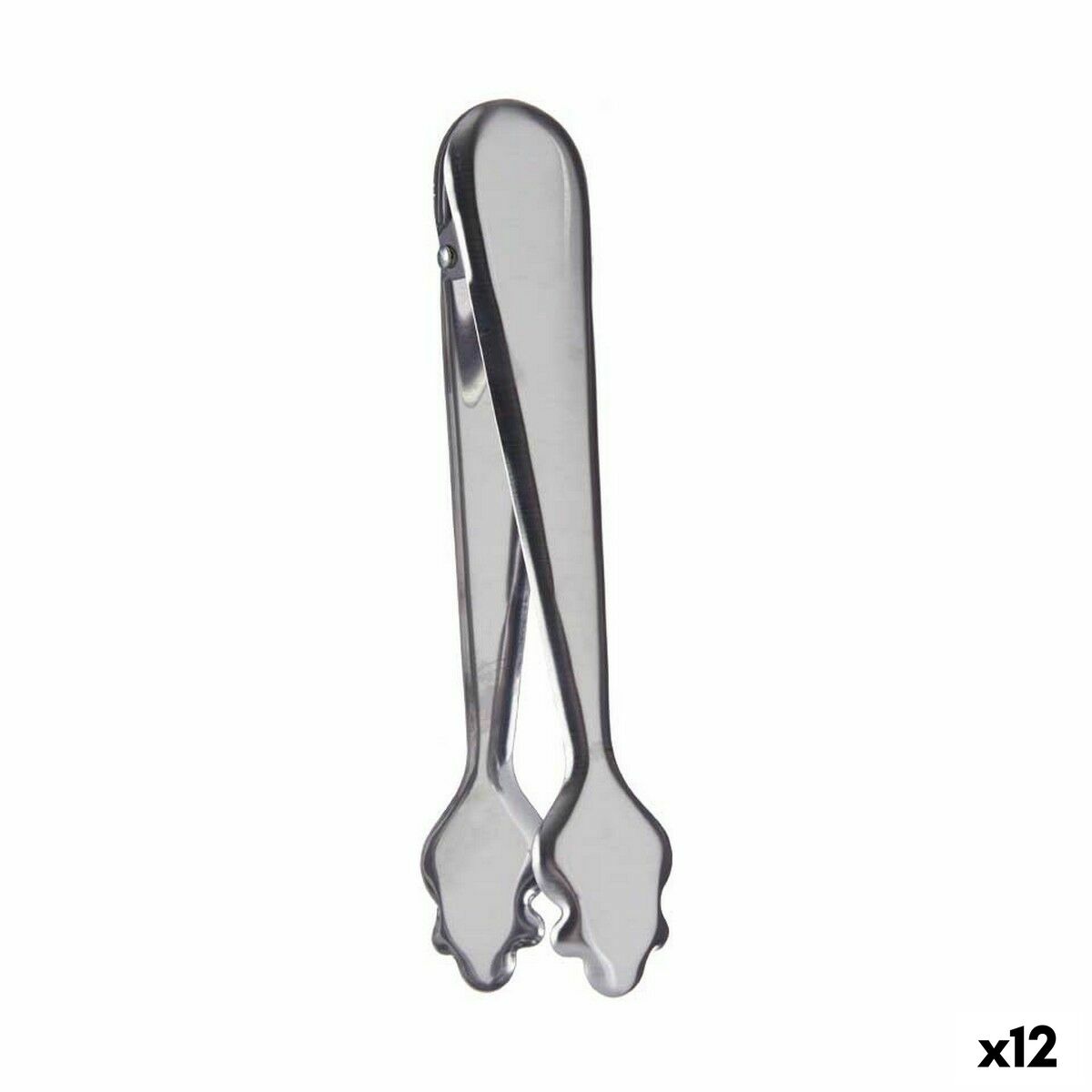 Ice Tongs 18,5 x 3,5 x 6 cm Silver Stainless steel (12 Units) Ice Tongs 18,5 x 3,5 x 6 cm Silver Stainless steel (12 Units)