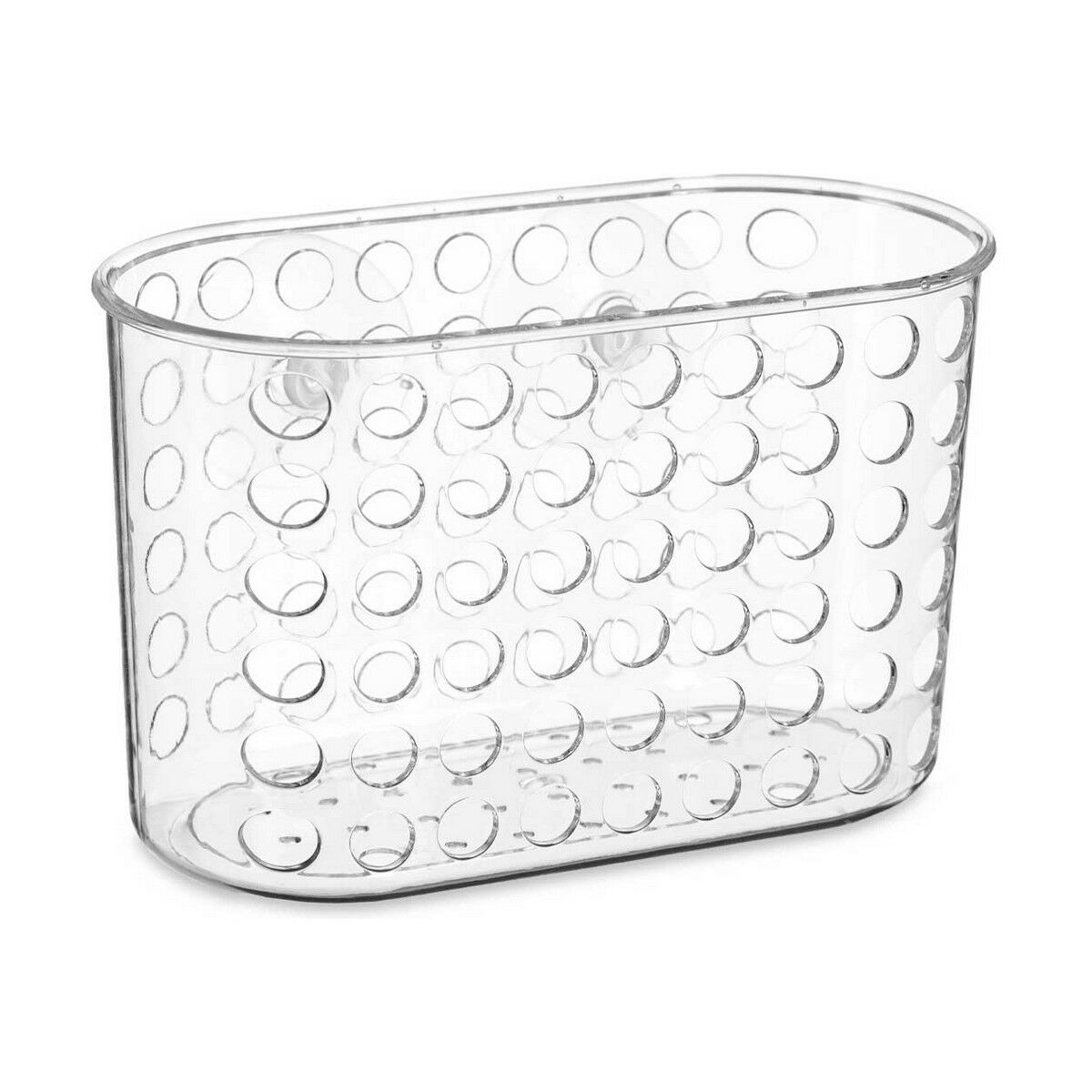 Bath Organiser Caddy Berilo 54160 Transparent PVC Plastic 19,3 x 12 x 9 cm (12 Units)