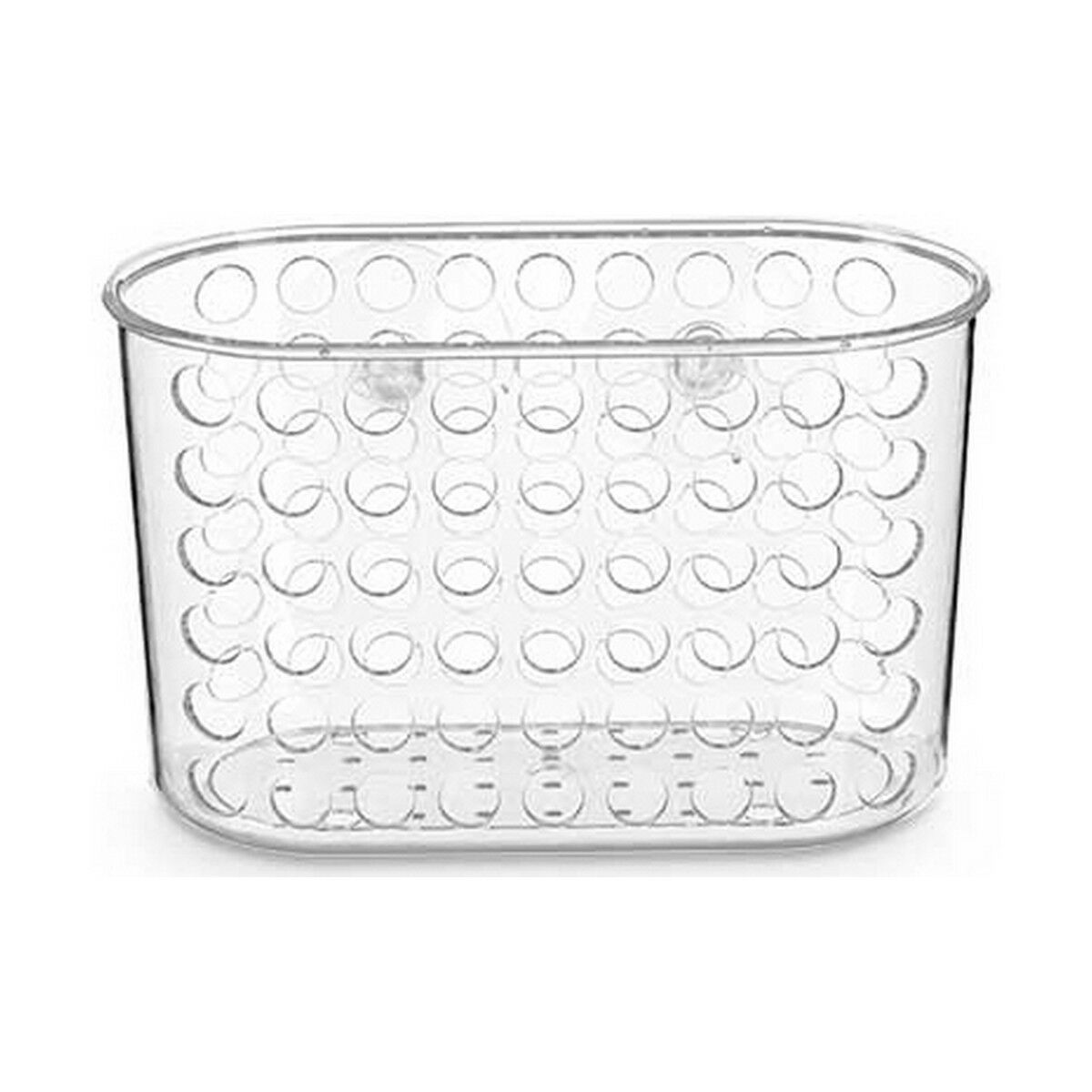 Bath Organiser Caddy Berilo 54160 Transparent PVC Plastic 19,3 x 12 x 9 cm (12 Units)