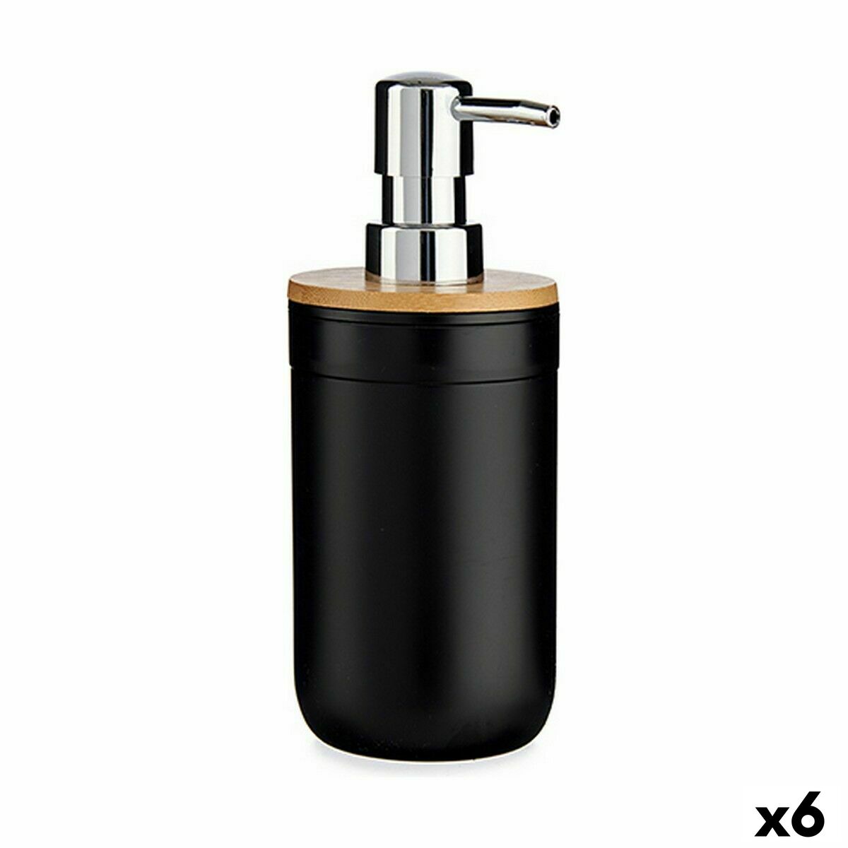 Soap Dispenser Berilo 51710 Black Bamboo polypropylene 350 ml 8 x 17 x 9 cm (6 Units) Soap Dispenser Berilo 51710 Black Bamboo polypropylene 350 ml 8 x 17 x 9 cm (6 Units)