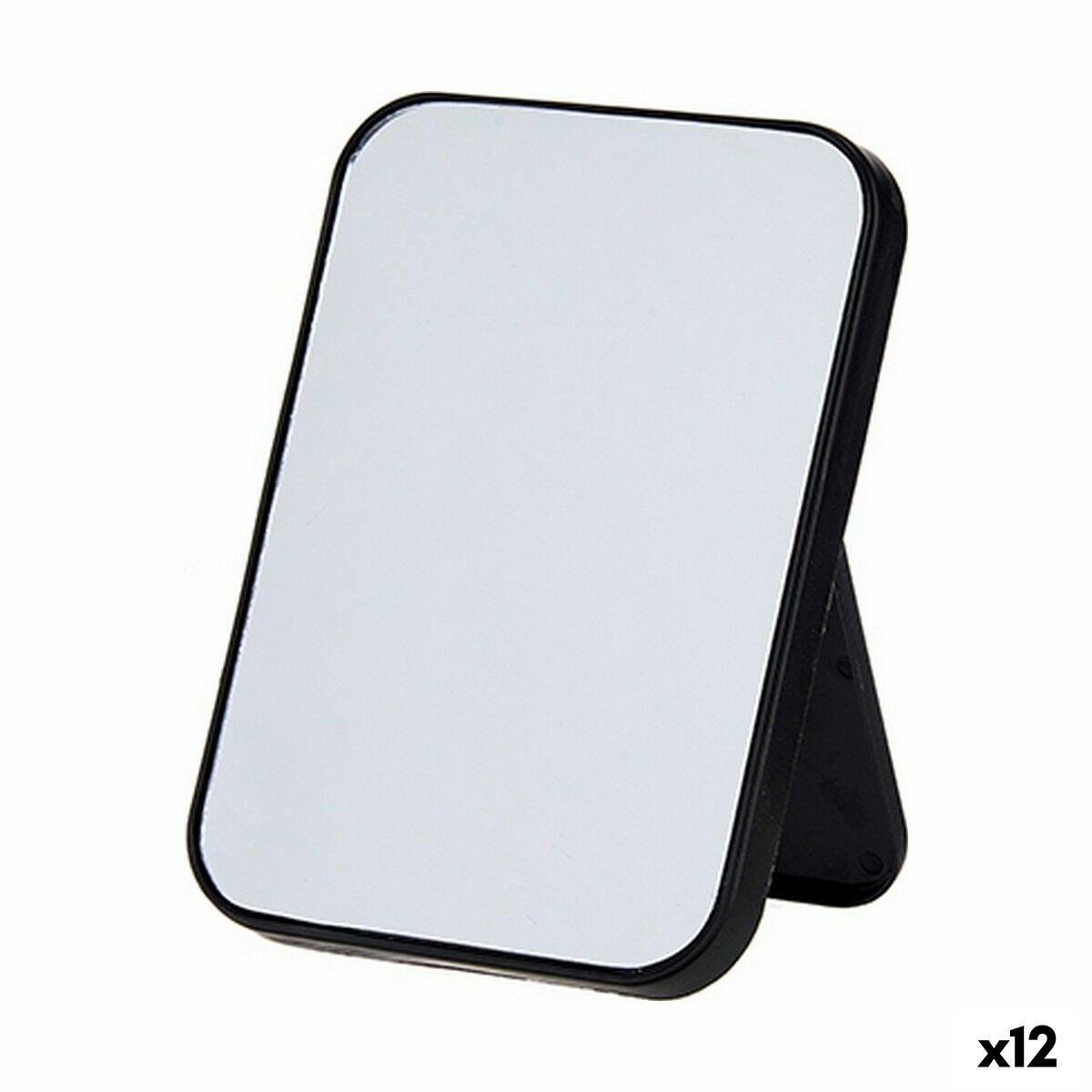 Mirror with Mounting Bracket Berilo 48727 White Black polypropylene 1,7 x 20 x 14 cm (12 Units) Mirror with Mounting Bracket Berilo 48727 White Black polypropylene 1,7 x 20 x 14 cm (12 Units)
