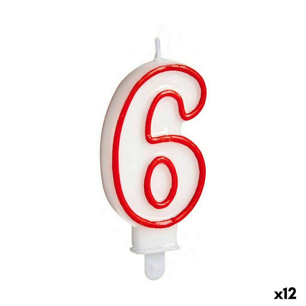 Candle Birthday Number 6 (12 Units) Candle Birthday Number 6 (12 Units)