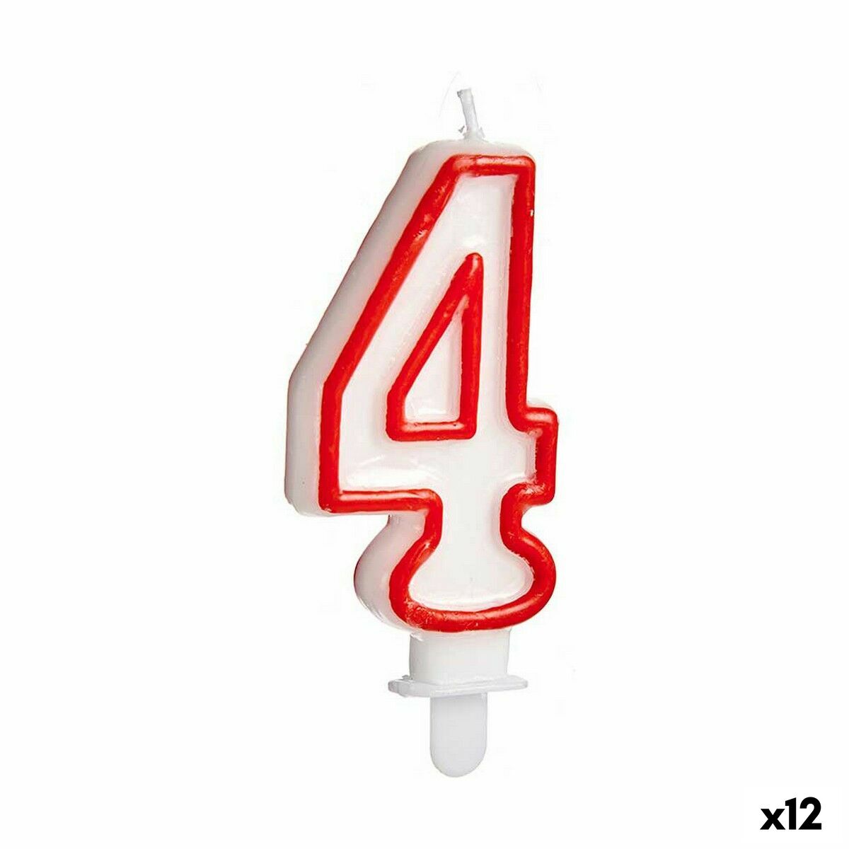 Candle Birthday Number 4 (12 Units) Candle Birthday Number 4 (12 Units)