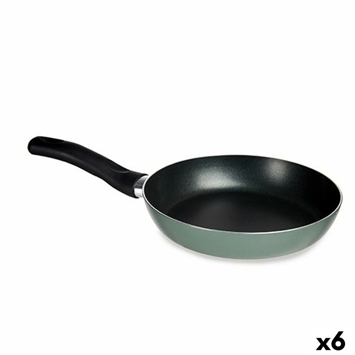 Pan 30 cm Green Aluminium (6 Units) Pan 30 cm Green Aluminium (6 Units)
