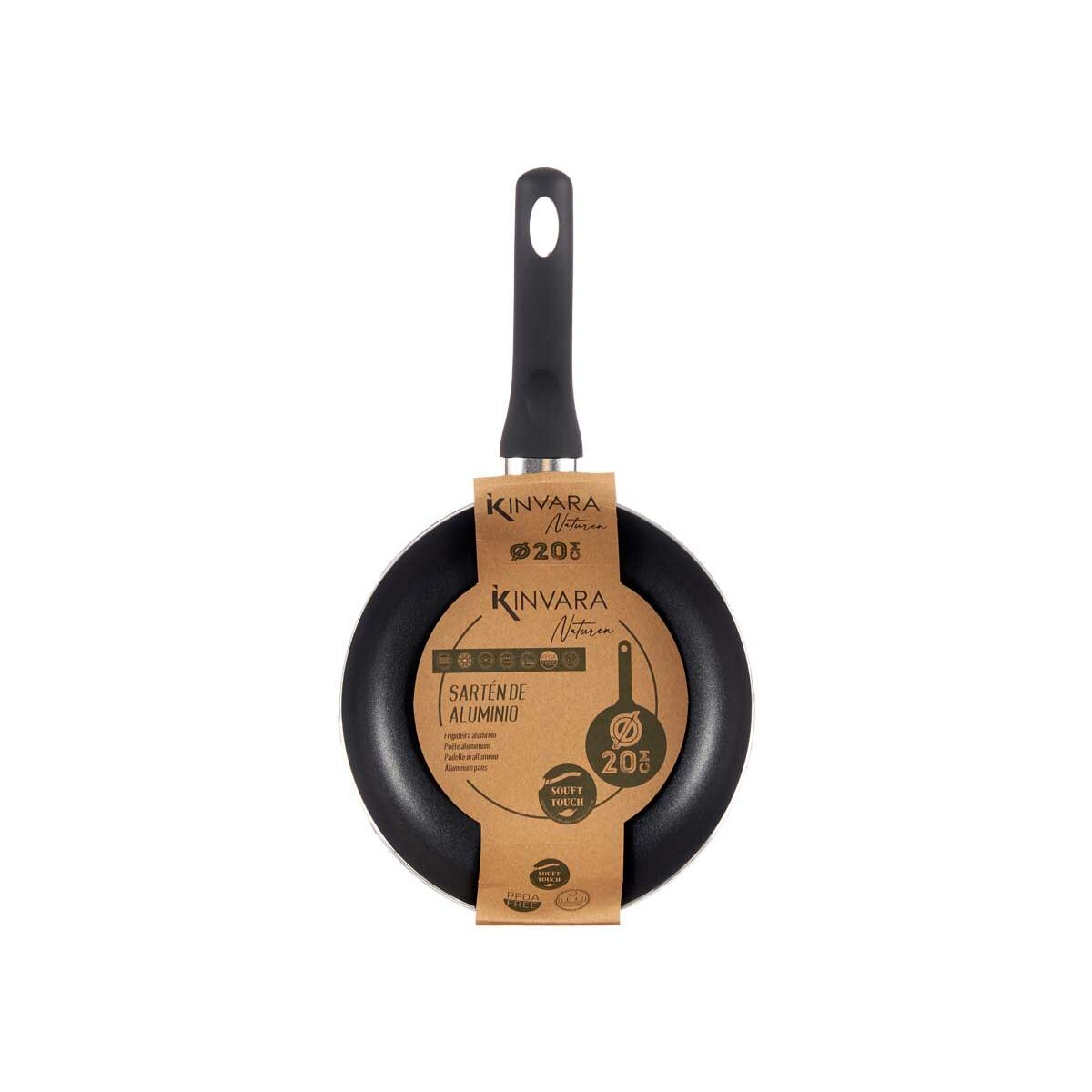 Pan Kinvara 80728 Green Aluminium 20 cm (6 Units)