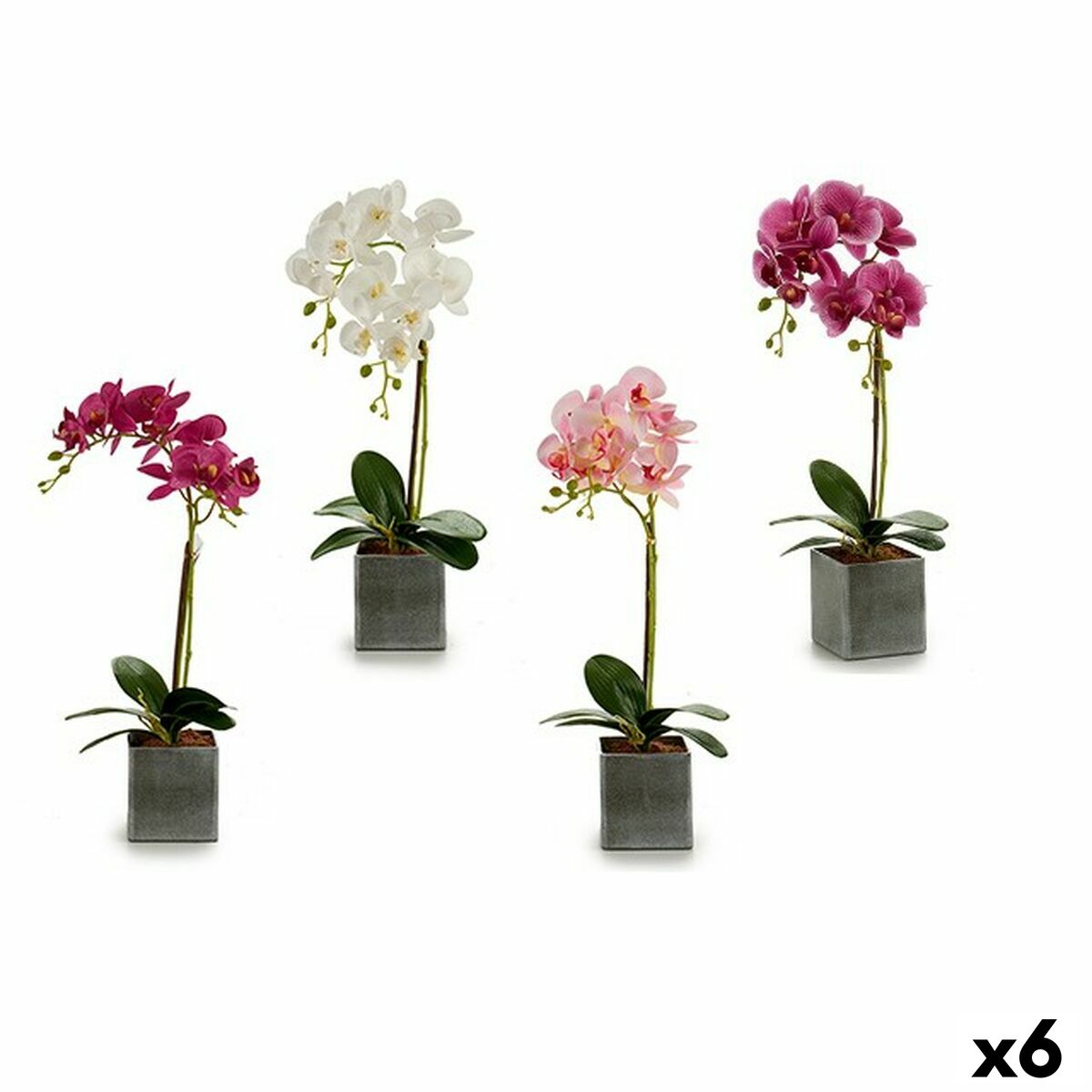 Decorative Flower Ibergarden A18124-50-2 Orchid 14 x 51 x 18 cm (6 Units) Decorative Flower Ibergarden A18124-50-2 Orchid 14 x 51 x 18 cm (6 Units)