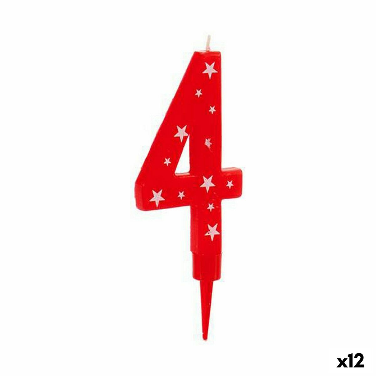 Candle Birthday Number 4 (12 Units) Candle Birthday Number 4 (12 Units)
