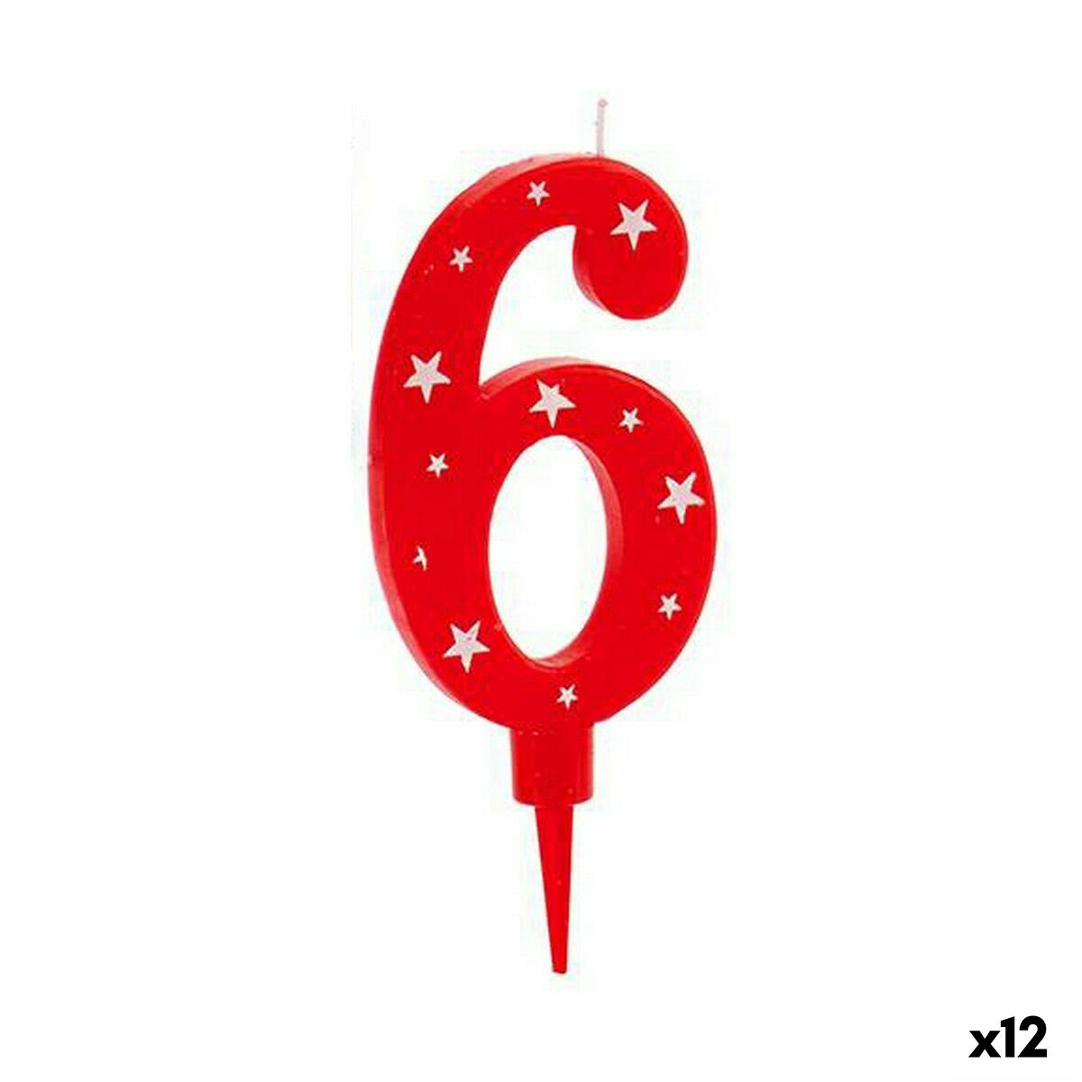 Candle Birthday Number 6 (12 Units) Candle Birthday Number 6 (12 Units)