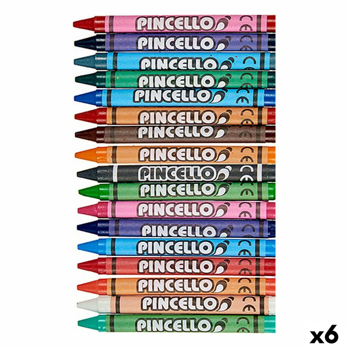 Coloured crayons Pincello 36C Multicolour (6 Units) Coloured crayons Pincello 36C Multicolour (6 Units)