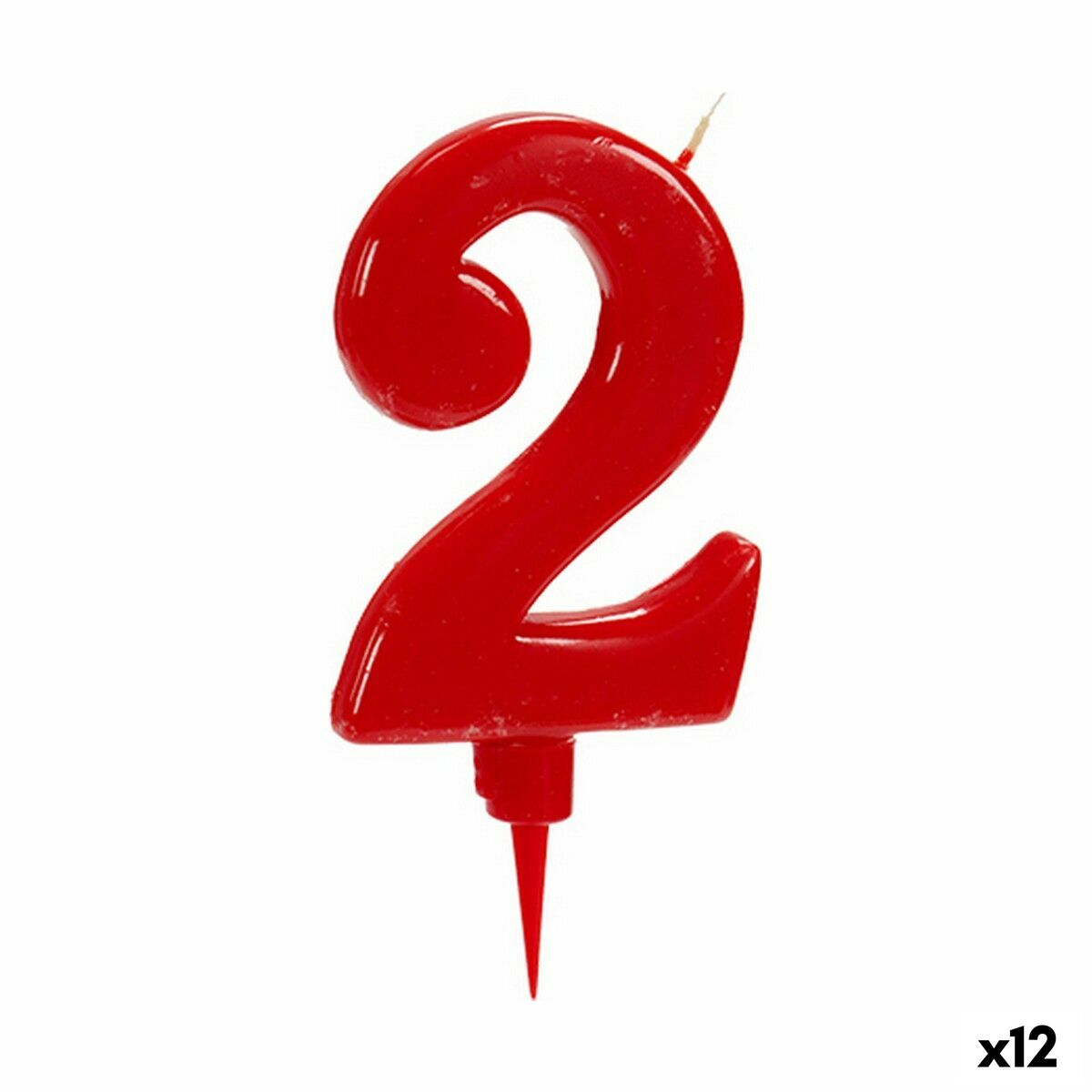 Candle Birthday Red Number 2 (12 Units) Candle Birthday Red Number 2 (12 Units)