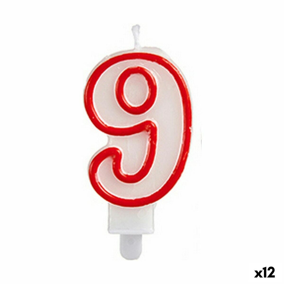 Candle Birthday Number 9 (12 Units) Candle Birthday Number 9 (12 Units)