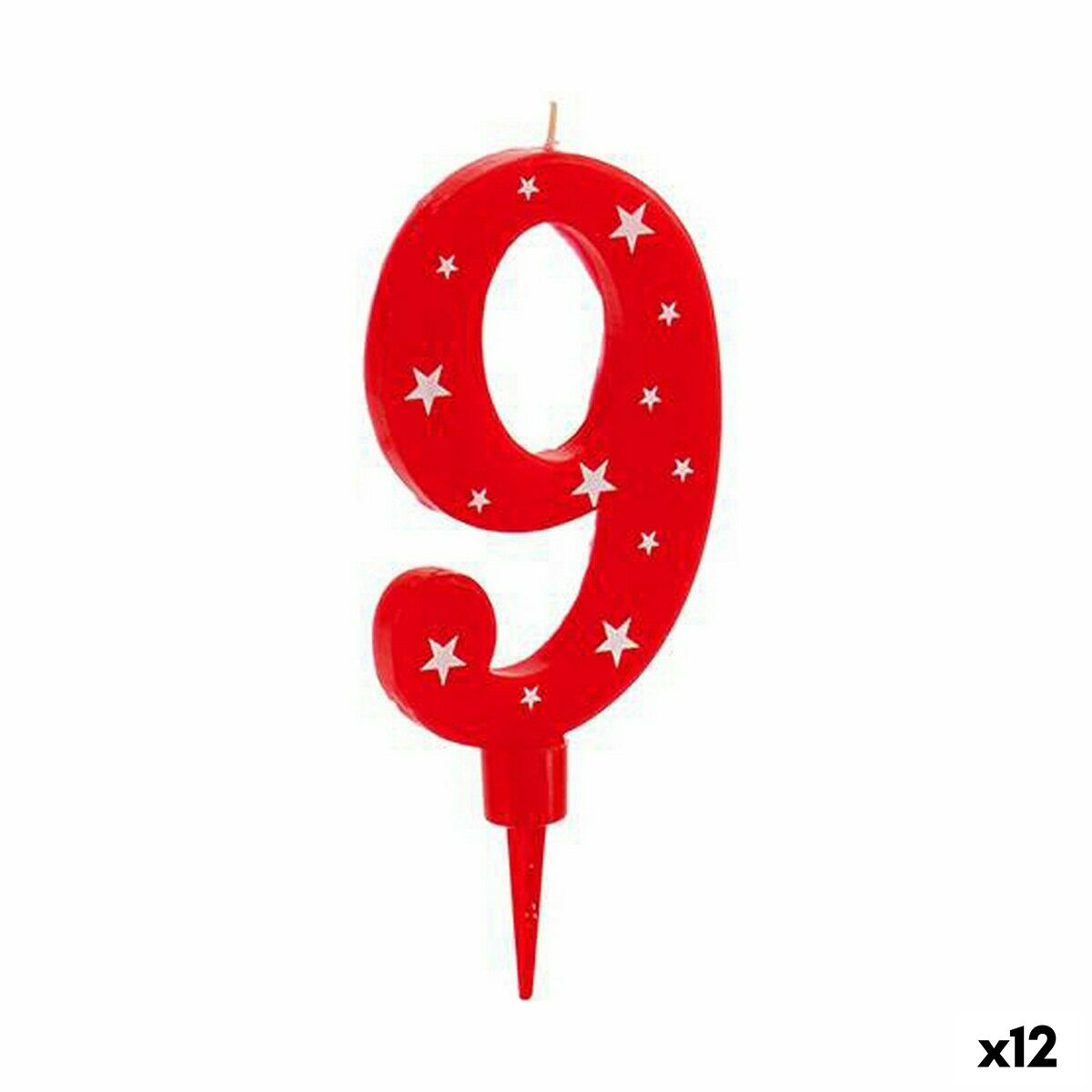 Candle Birthday Number 9 (12 Units) Candle Birthday Number 9 (12 Units)