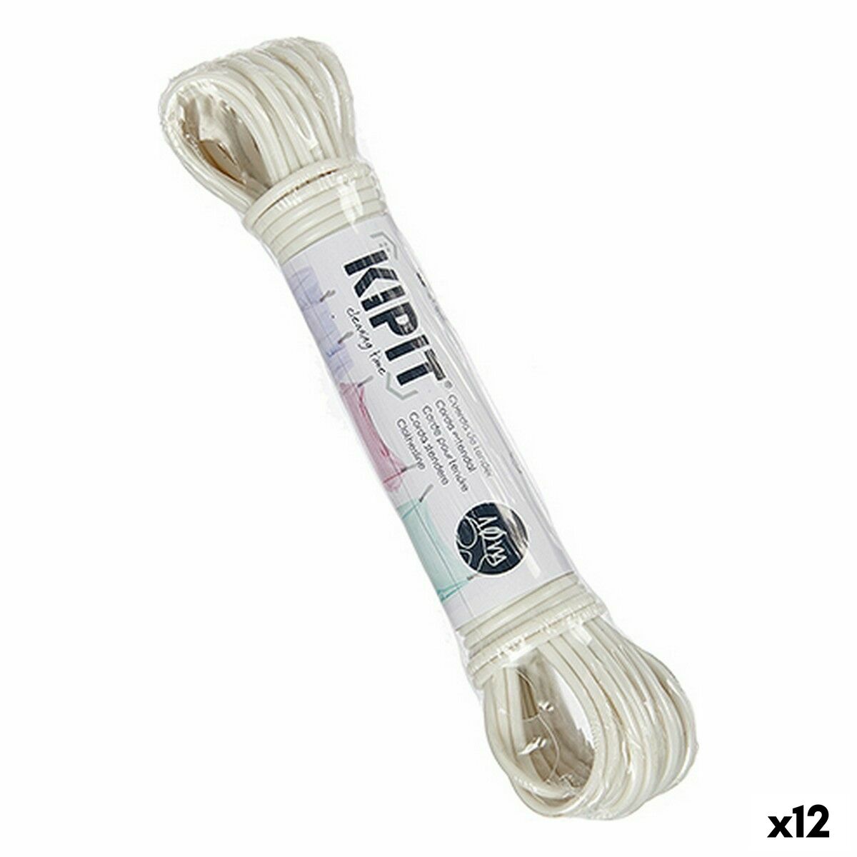 Washing Line Kipit HH023A(S/C) White PVC 10 m (12 Units) Washing Line Kipit HH023A(S/C) White PVC 10 m (12 Units)
