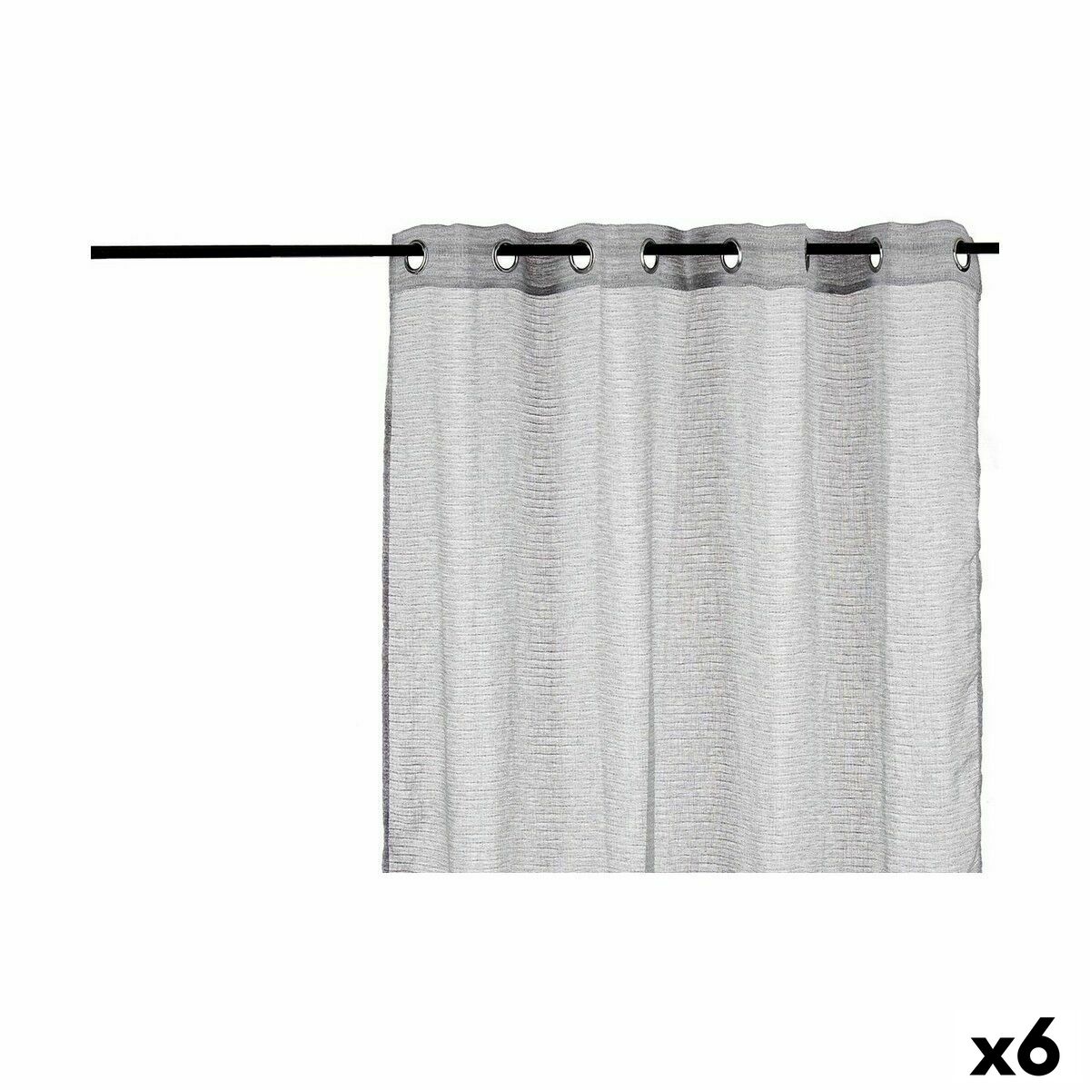 Curtain Light grey 140 x 0,1 x 260 cm (6 Units) Curtain Light grey 140 x 0,1 x 260 cm (6 Units)