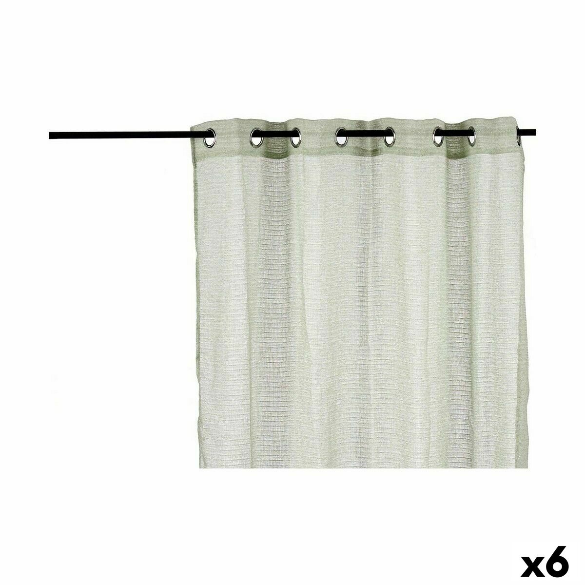 Curtain Green 140 x 0,1 x 260 cm (6 Units) Curtain Green 140 x 0,1 x 260 cm (6 Units)