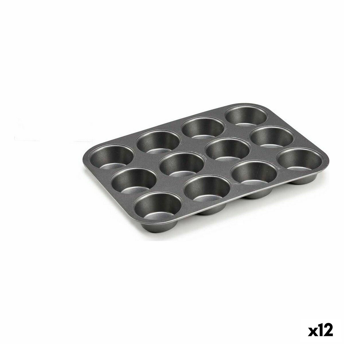 Baking Mould Kinvara CK57179 Dark grey Metal Carbon steel 20 x 2 x 26 cm (12 Units) Baking Mould Kinvara CK57179 Dark grey Metal Carbon steel 20 x 2 x 26 cm (12 Units)