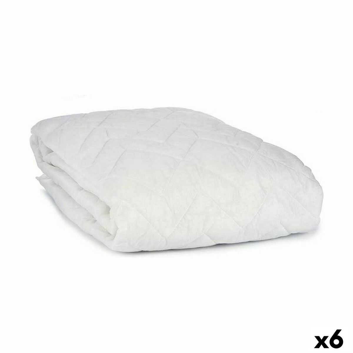 Mattress protector White 150 x 190 cm (6 Units) Mattress protector White 150 x 190 cm (6 Units)