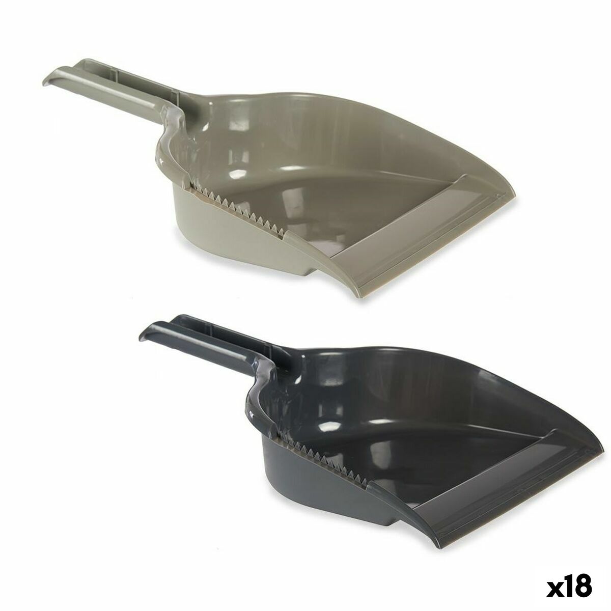 Dustpan polypropylene 22,5 x 8 x 30 cm (18 Units) Dustpan polypropylene 22,5 x 8 x 30 cm (18 Units)