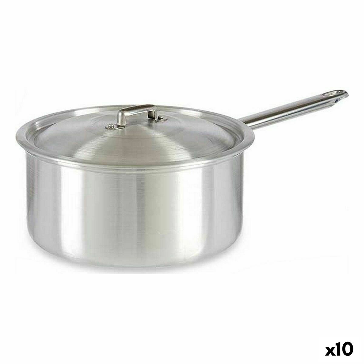 Saucepan with Lid Kinvara 100023 Silver Aluminium Ø 24 cm 5 L (10 Units) Saucepan with Lid Kinvara 100023 Silver Aluminium Ø 24 cm 5 L (10 Units)