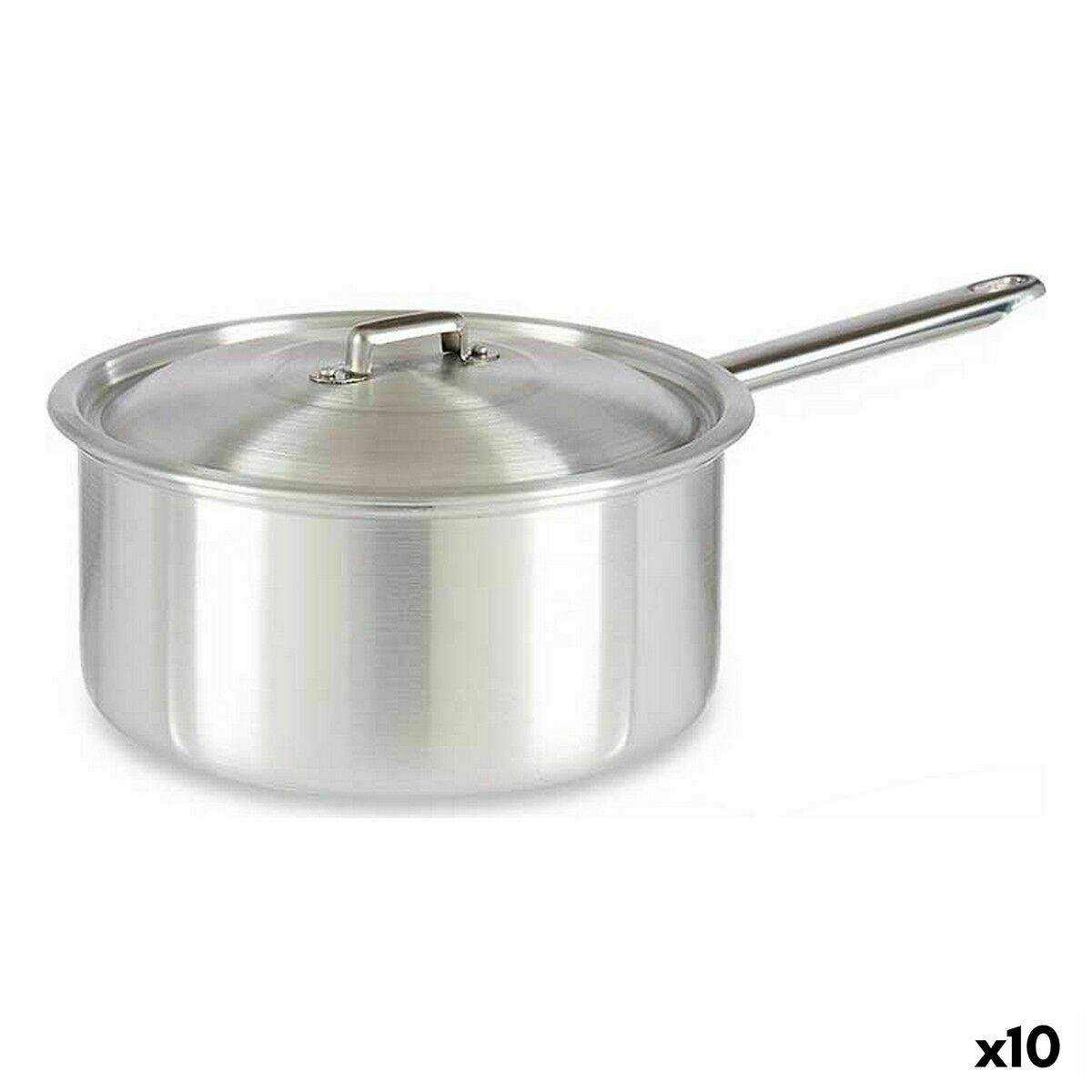 Saucepan with Lid Kinvara 100022 Silver Aluminium 4 L 24,5 x 12 x 41 cm (10 Units) Saucepan with Lid Kinvara 100022 Silver Aluminium 4 L 24,5 x 12 x 41 cm (10 Units)