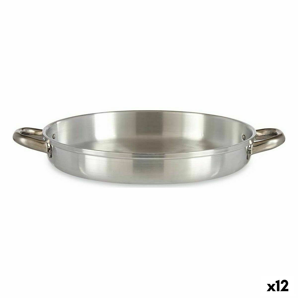 Pan Kinvara 100117 Silver Aluminium Ø 30 cm (12 Units) Pan Kinvara 100117 Silver Aluminium Ø 30 cm (12 Units)