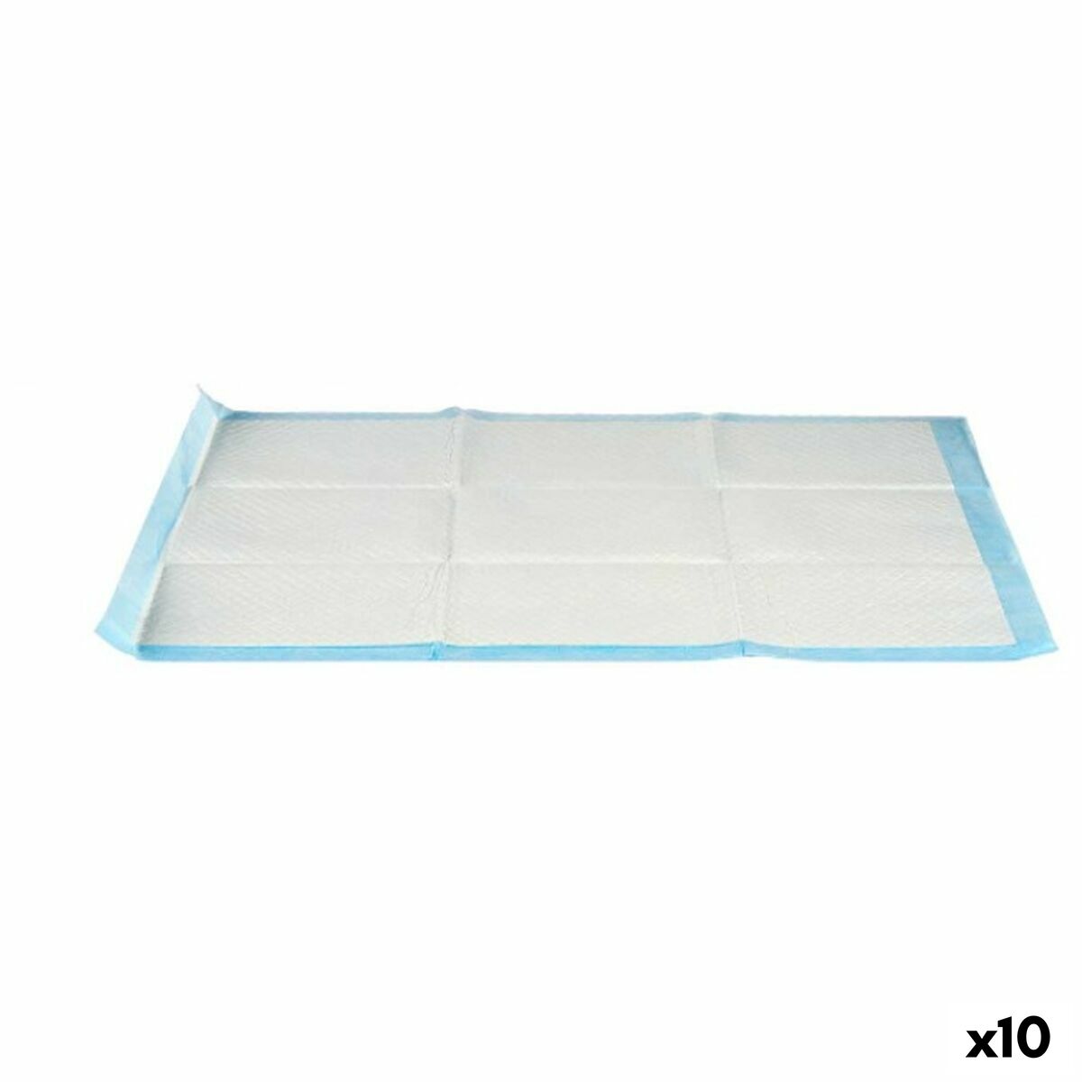 Puppy training pad 60 x 90 cm Blue White Paper Polyethylene (10 Units) Puppy training pad 60 x 90 cm Blue White Paper Polyethylene (10 Units)