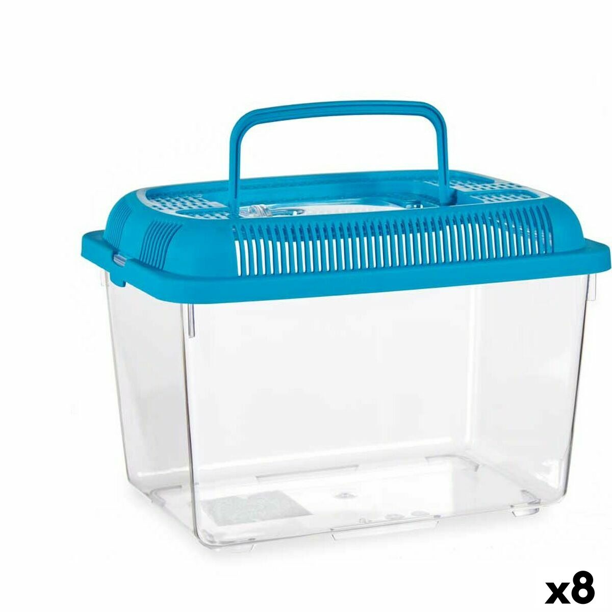 Fish tank With handle Large Blue Plastic 7 L 20 x 20 x 30 cm (8 Units) Fish tank With handle Large Blue Plastic 7 L 20 x 20 x 30 cm (8 Units)