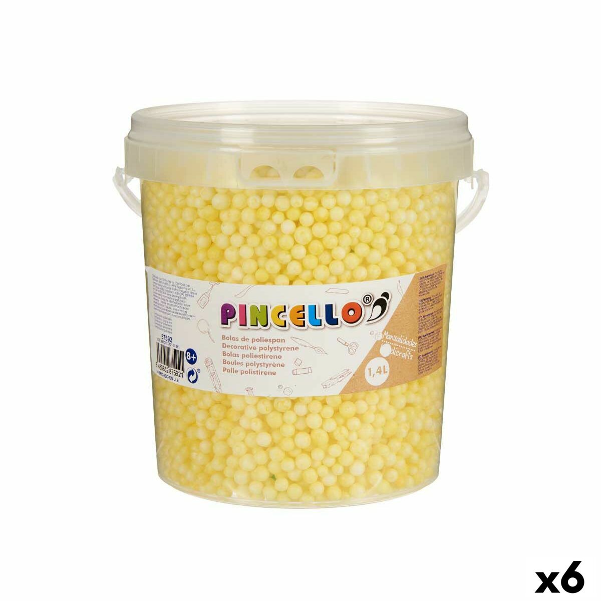 Materials for Handicrafts Pincello POLIESPAN-AM 13,5 x 14 x 14 cm Balls 6 Units Materials for Handicrafts Pincello POLIESPAN-AM 13,5 x 14 x 14 cm Balls 6 Units