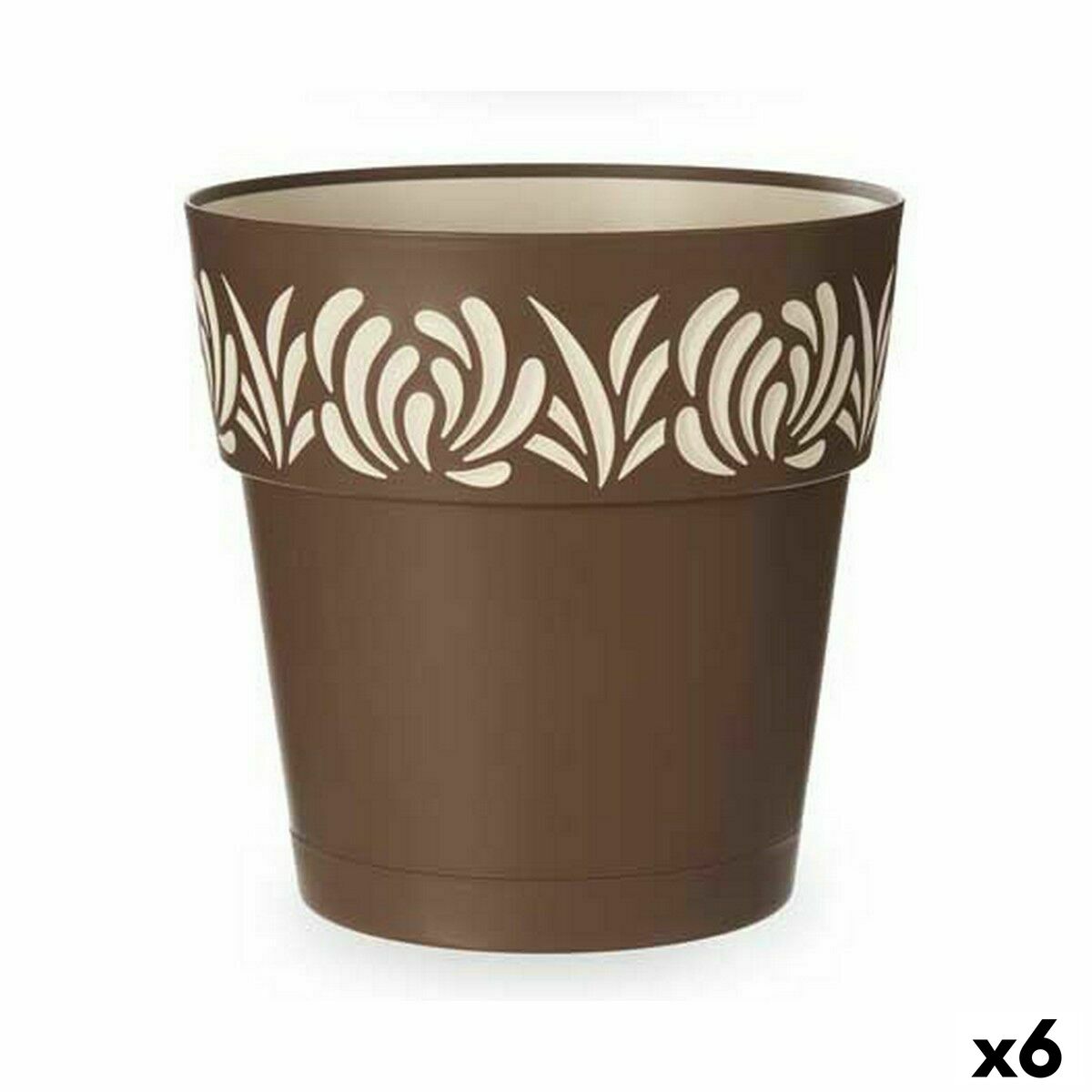 Self-watering flowerpot Stefanplast Gaia Brown Plastic 29 x 29 x 29 cm (6 Units) Self-watering flowerpot Stefanplast Gaia Brown Plastic 29 x 29 x 29 cm (6 Units)