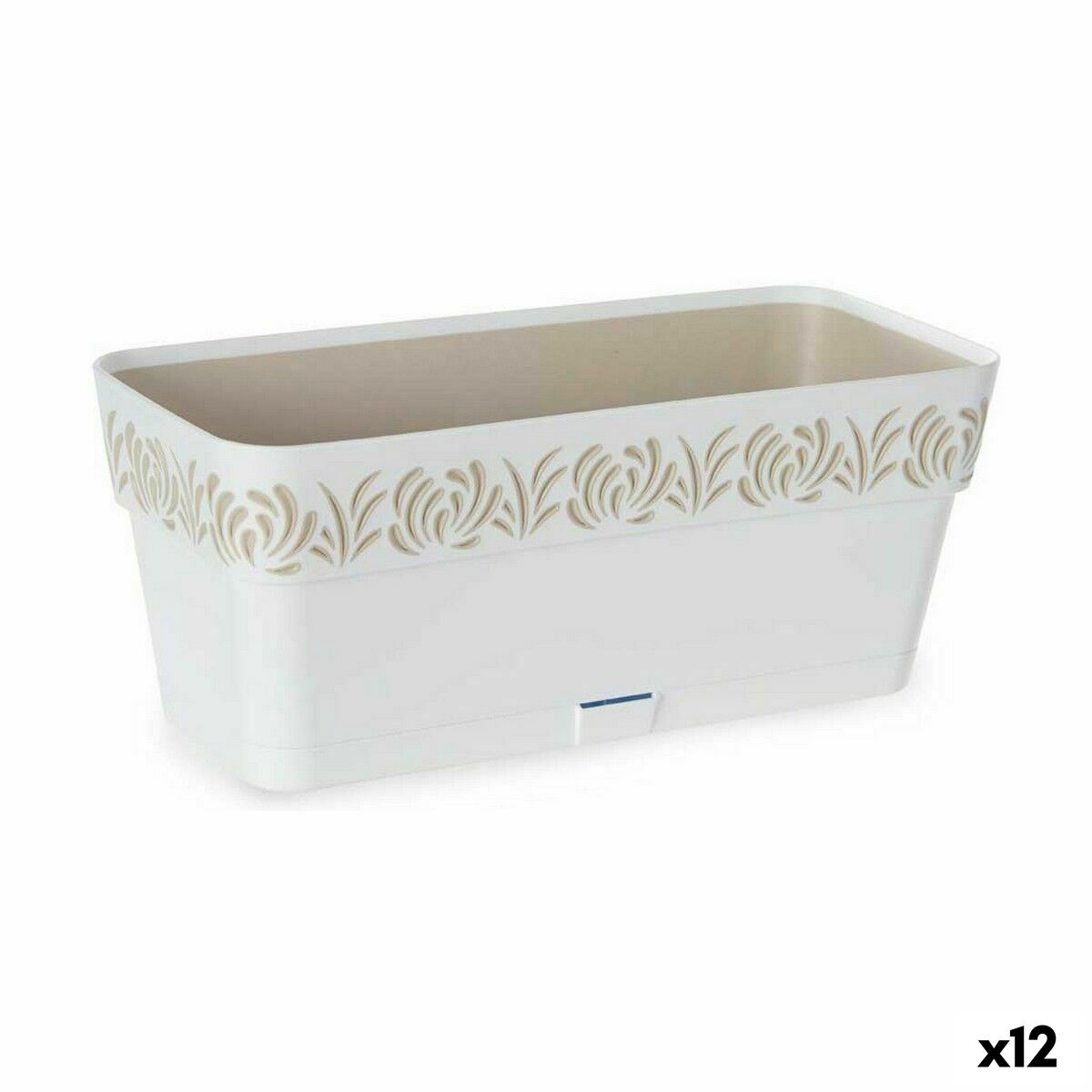 Planter Stefanplast Gaia White Plastic 13,3 x 12,3 x 29,3 cm (12 Units) Planter Stefanplast Gaia White Plastic 13,3 x 12,3 x 29,3 cm (12 Units)