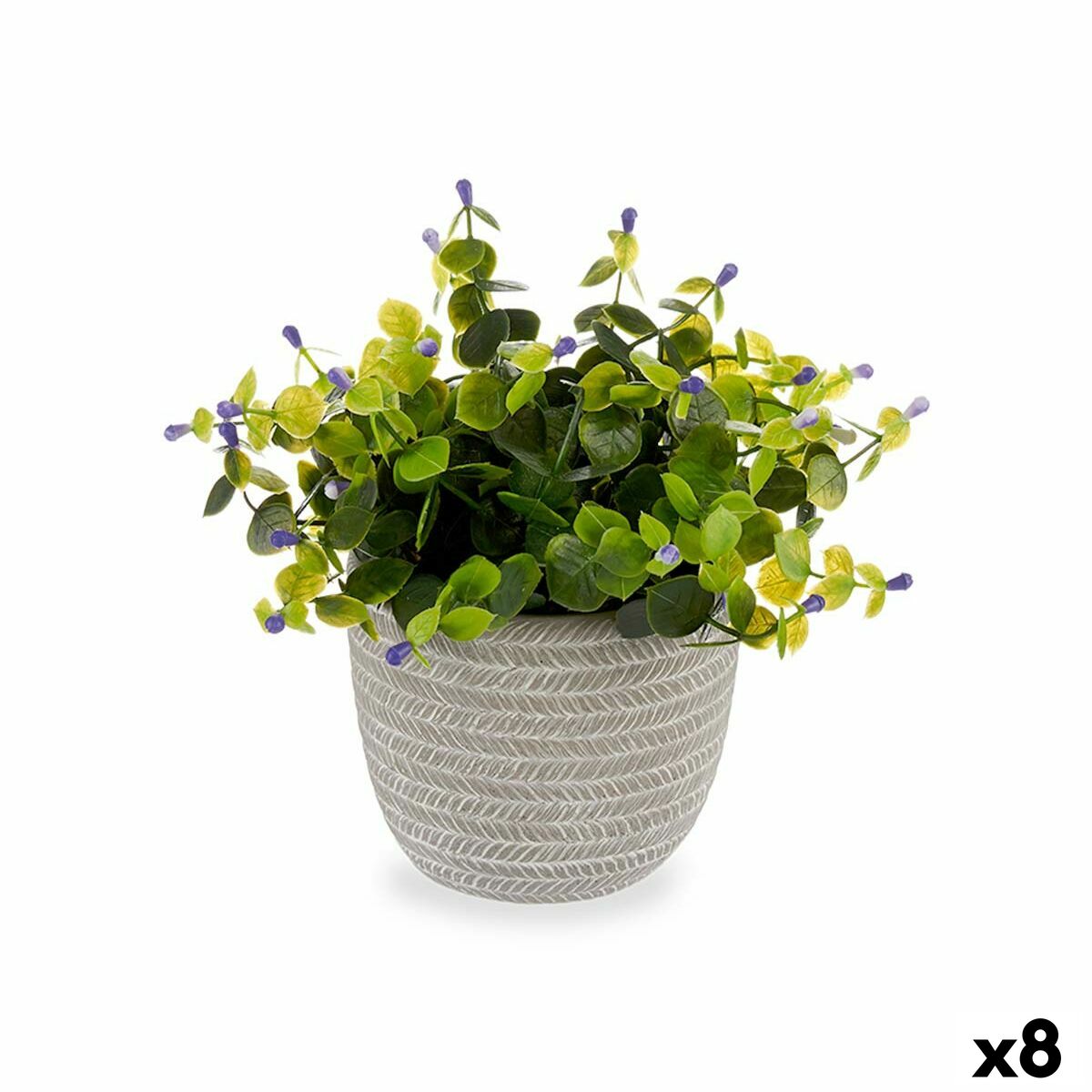 Decorative Plant Ibergarden QY-H022 Plastic Flowers 21 x 20,6 x 21 cm (8 Units) Decorative Plant Ibergarden QY-H022 Plastic Flowers 21 x 20,6 x 21 cm (8 Units)