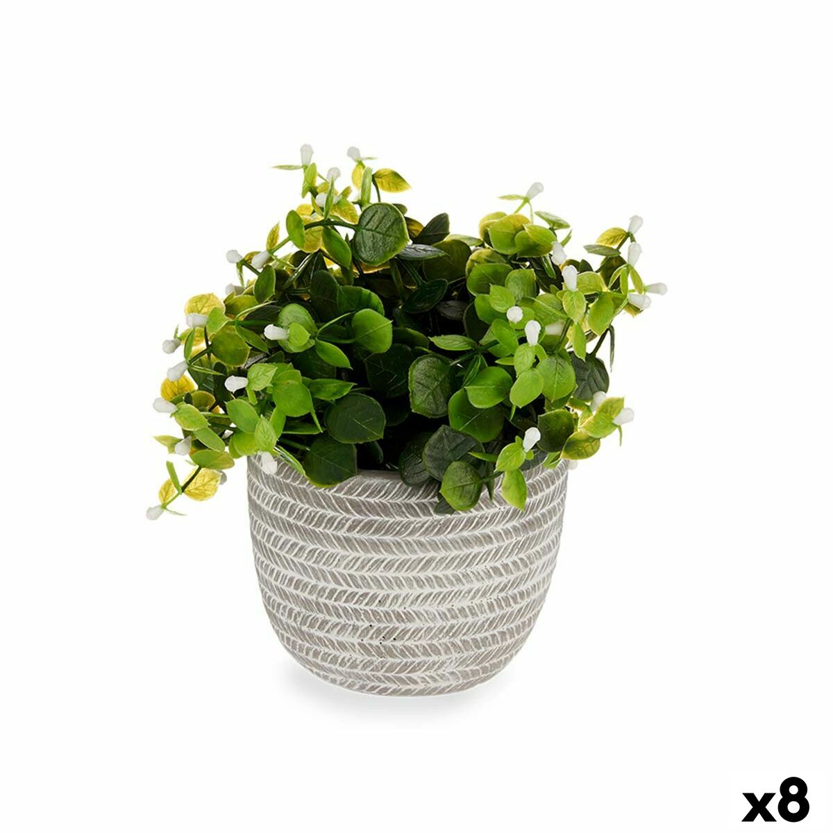 Decorative Plant Ibergarden QY-H021 Plastic Flowers 20 x 20,5 x 20 cm (8 Units) Decorative Plant Ibergarden QY-H021 Plastic Flowers 20 x 20,5 x 20 cm (8 Units)