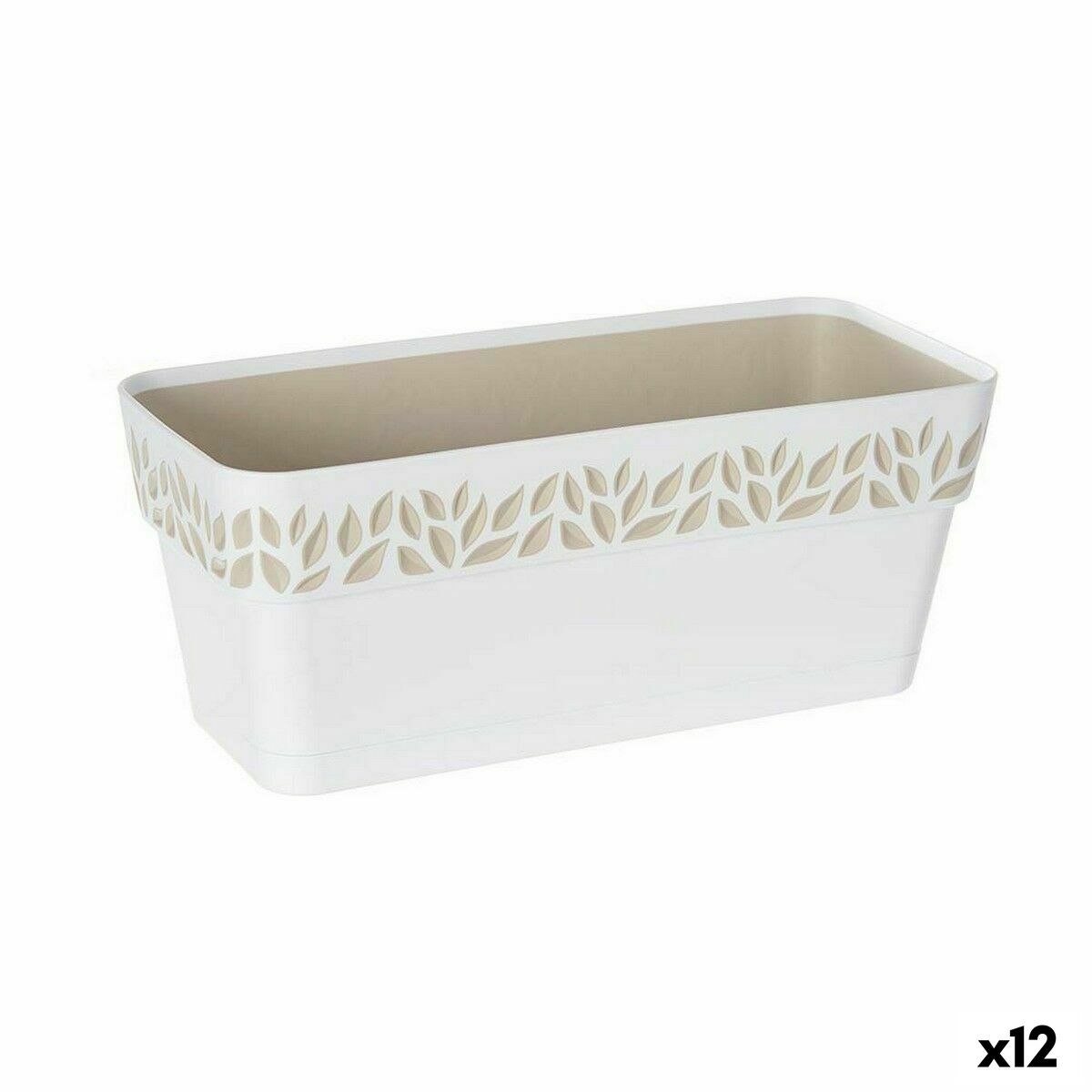Planter Stefanplast Cloe White Plastic 13,3 x 12,3 x 29,3 cm (12 Units) Planter Stefanplast Cloe White Plastic 13,3 x 12,3 x 29,3 cm (12 Units)