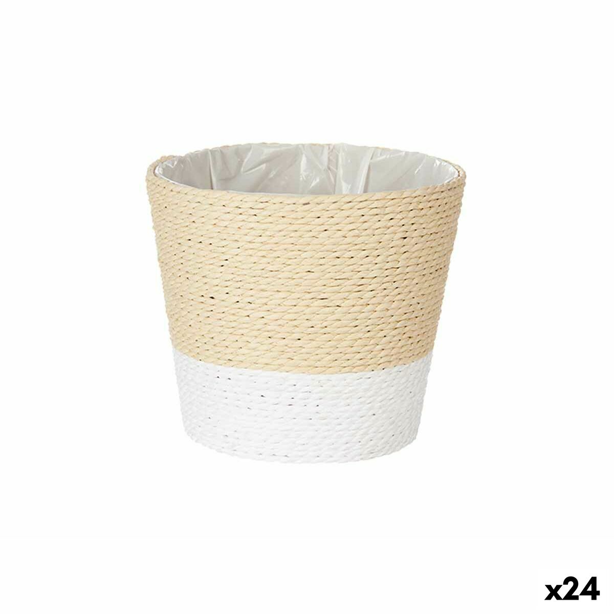 Planter Ibergarden WY21-72 White Rope Plastic 16 x 14,5 x 16 cm (24 Units) Planter Ibergarden WY21-72 White Rope Plastic 16 x 14,5 x 16 cm (24 Units)