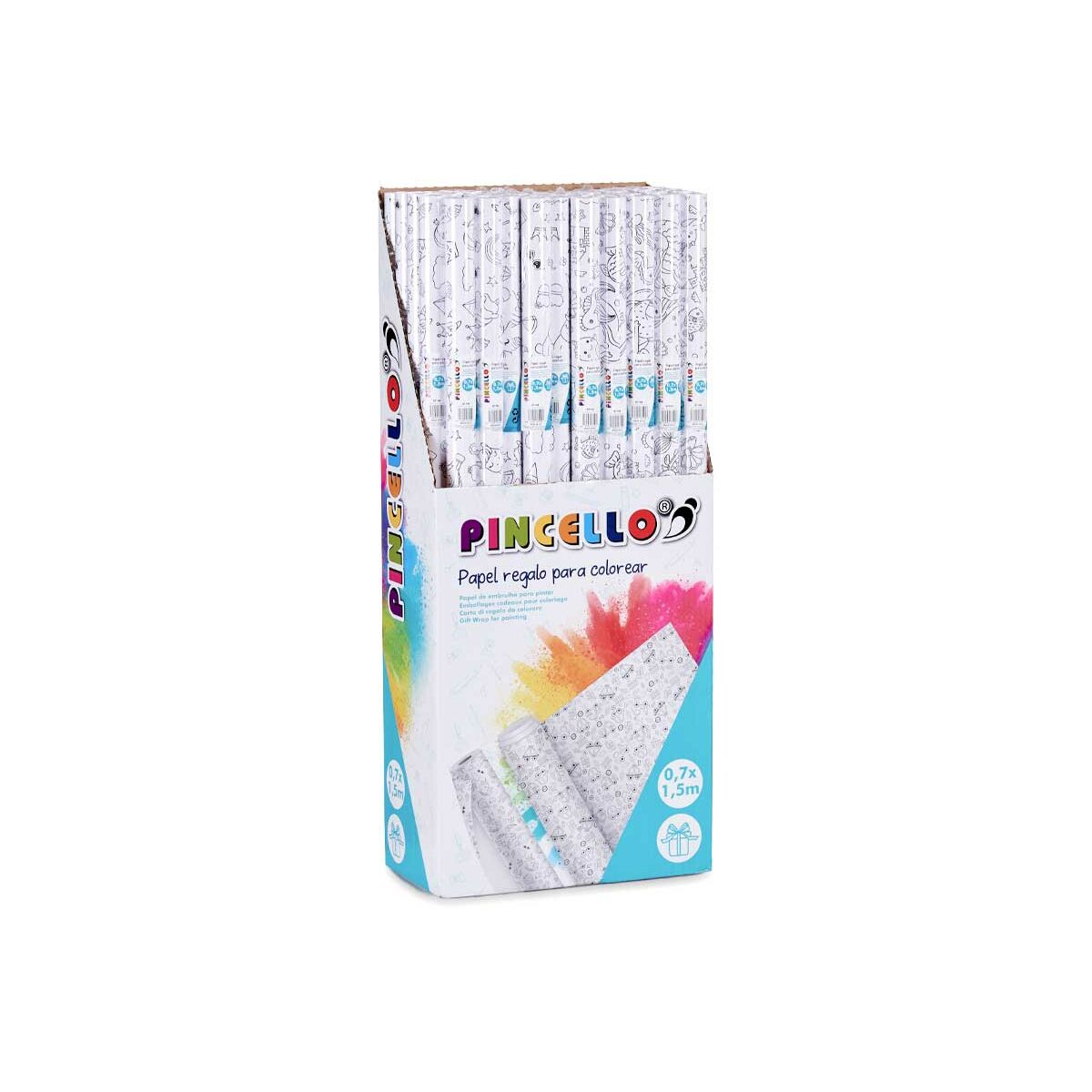 Gift Wrap Pincello 80GR – COLOREAR White 70 x 150 cm (50 Units)
