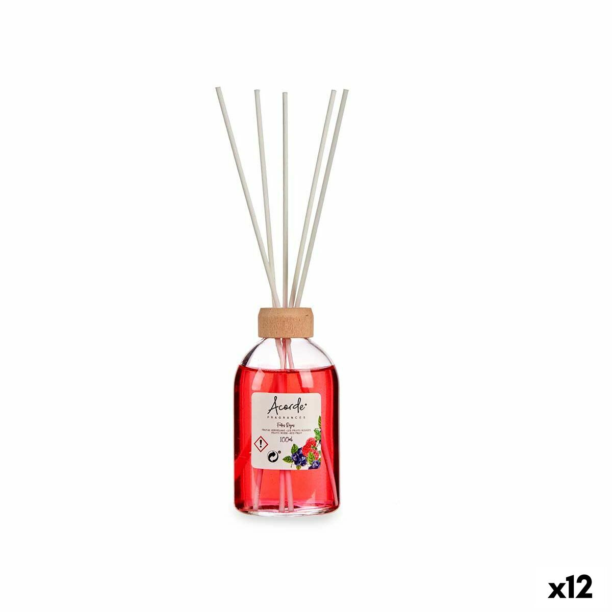 Perfume Sticks Acorde 83658 Red fruits 100 ml (12 Units) Perfume Sticks Acorde 83658 Red fruits 100 ml (12 Units)