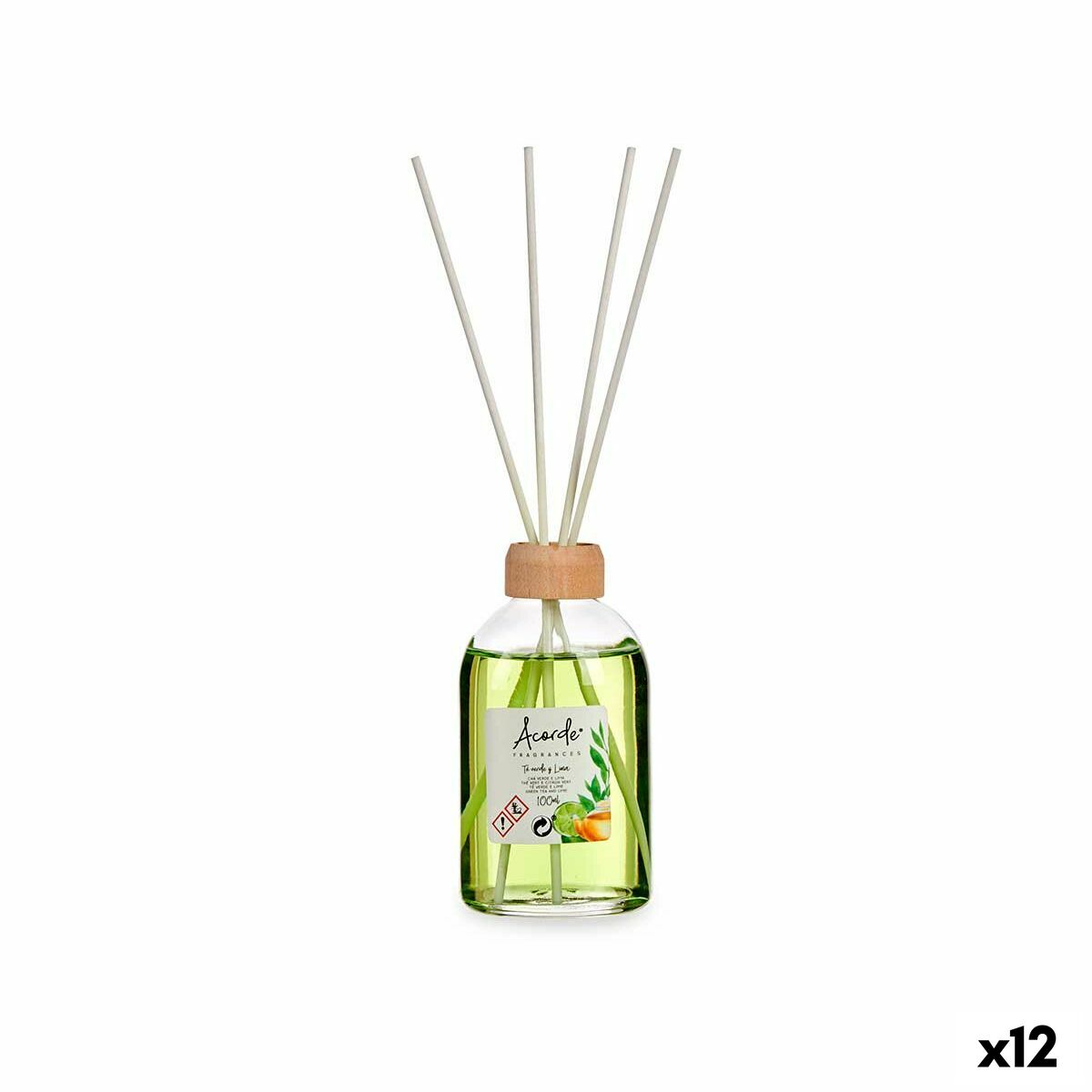 Perfume Sticks Acorde 83661 Lime Green Tea 100 ml (12 Units) Perfume Sticks Acorde 83661 Lime Green Tea 100 ml (12 Units)