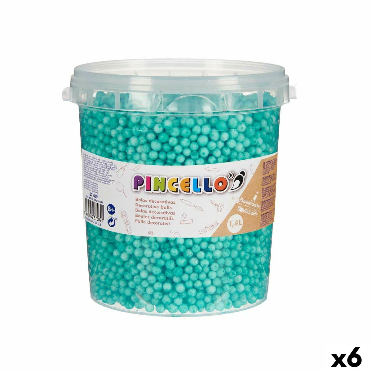 Materials for Handicrafts Pincello POLIESPAN-TUR 13,5 x 14 x 14,5 cm Balls 6 Units Materials for Handicrafts Pincello POLIESPAN-TUR 13,5 x 14 x 14,5 cm Balls 6 Units
