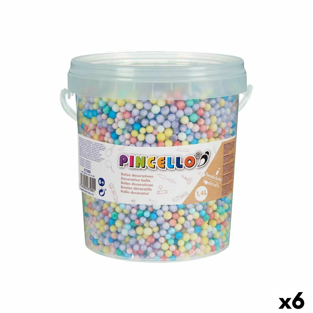 Materials for Handicrafts Pincello POLIESPAN-MULTI 13,5 x 14 x 14,5 cm Balls 6 Units Materials for Handicrafts Pincello POLIESPAN-MULTI 13,5 x 14 x 14,5 cm Balls 6 Units