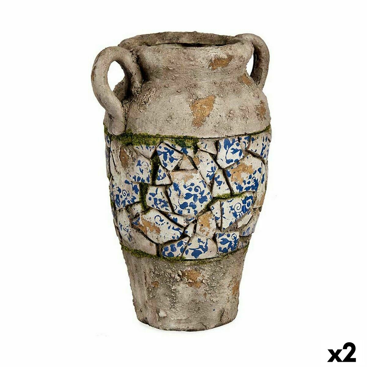 Decorative Garden Figure Ibergarden ZD19007 Polyresin Vase 21 x 34,5 x 28 cm (2 Units) Decorative Garden Figure Ibergarden ZD19007 Polyresin Vase 21 x 34,5 x 28 cm (2 Units)