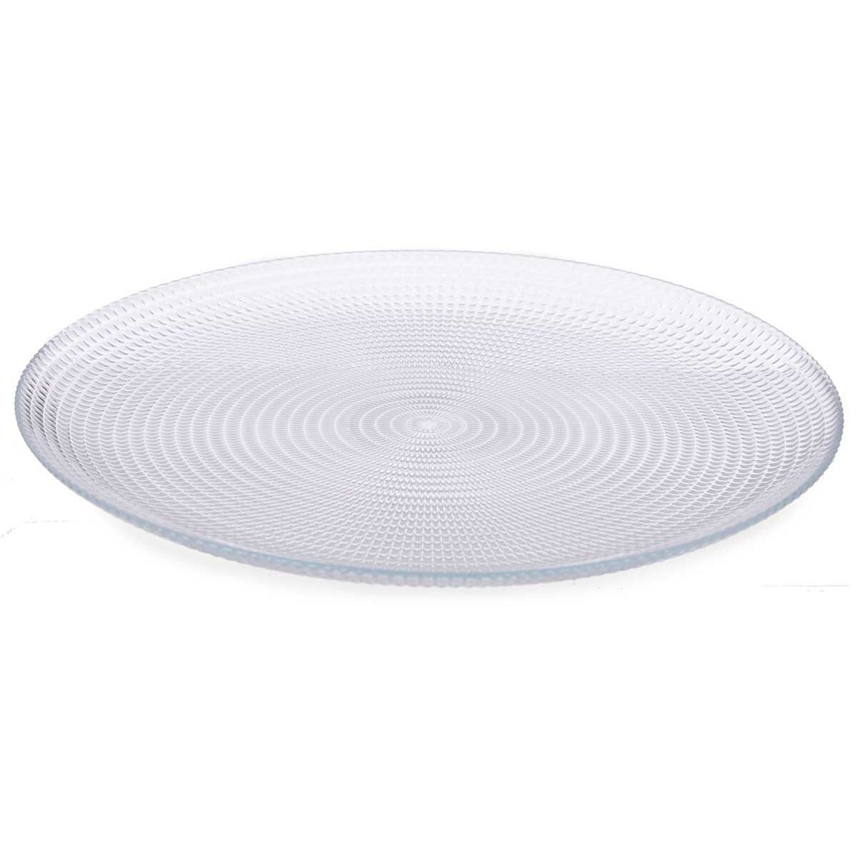 Plate set Pasabahce Generation Transparent Glass Ø 27 cm (4 Units)
