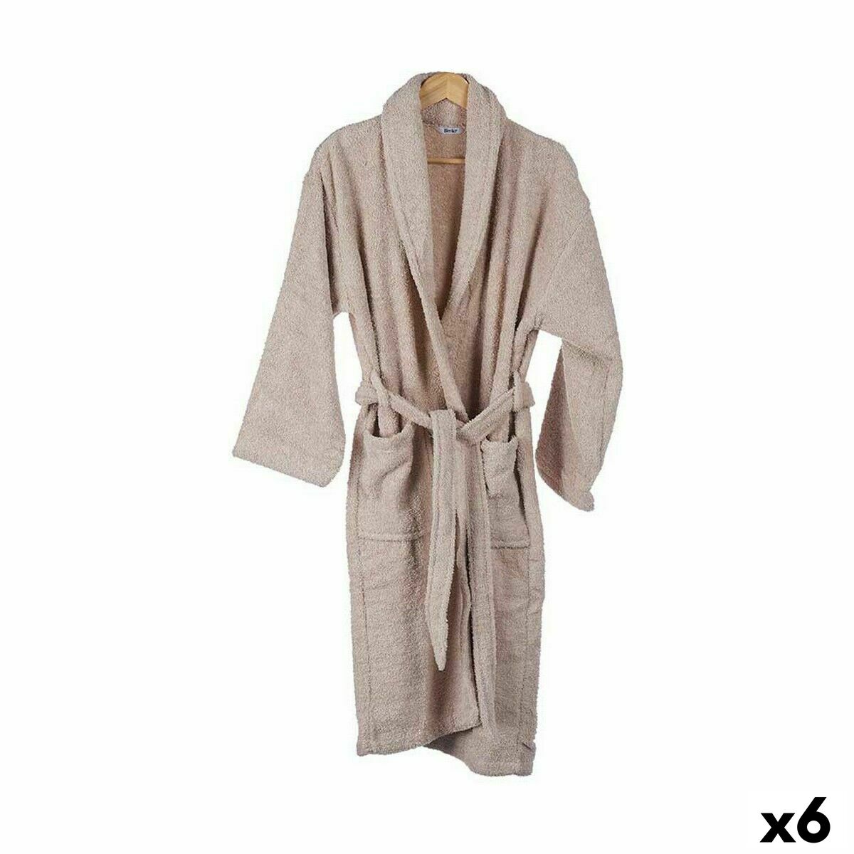 Dressing Gown Berilo REF-2/ML Beige M/L (6 Units) Dressing Gown Berilo REF-2/ML Beige M/L (6 Units)