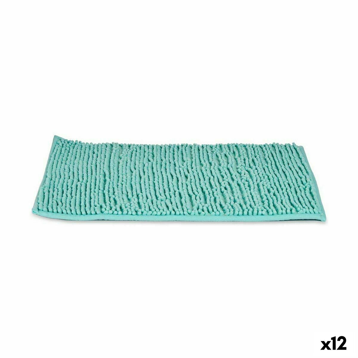 Bath rug Berilo DJ/9 Turquoise 59 x 40 x 2,5 cm (12 Units) Bath rug Berilo DJ/9 Turquoise 59 x 40 x 2,5 cm (12 Units)