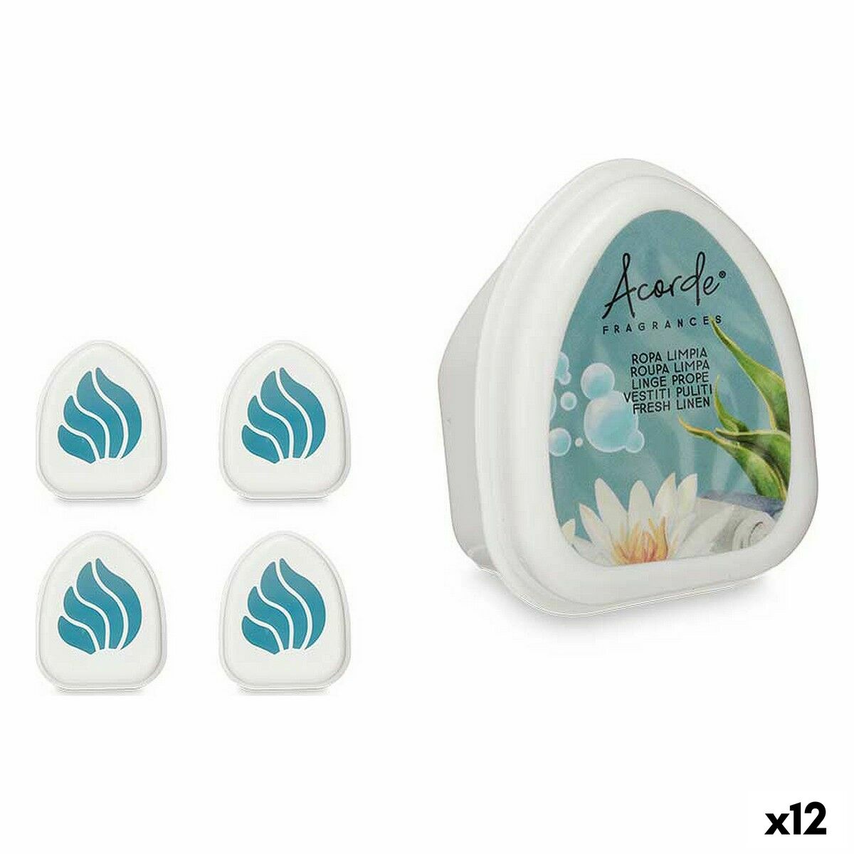 Air Freshener Set Acorde MINIG-FRESHLINE Clean Clothes 50 g (12 Units) Air Freshener Set Acorde MINIG-FRESHLINE Clean Clothes 50 g (12 Units)